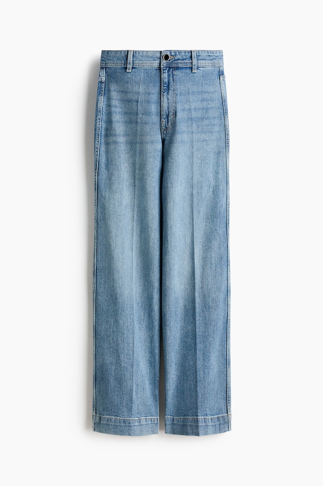 Wide High Jeans - Helles Denimblau/Hellbeige/Dunkles Denimblau/Dunkles Denimblau - 1
