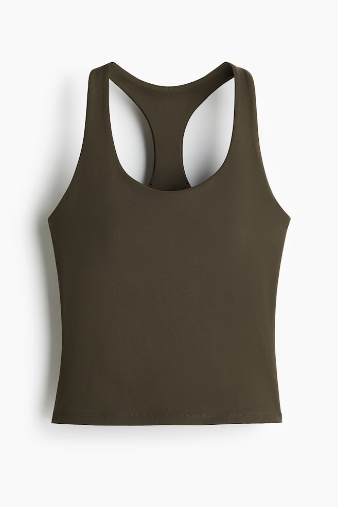Integral-bra sports top with SoftMove™ - Moss green/Ivory/Light maroon/Black/Warm brown - 1