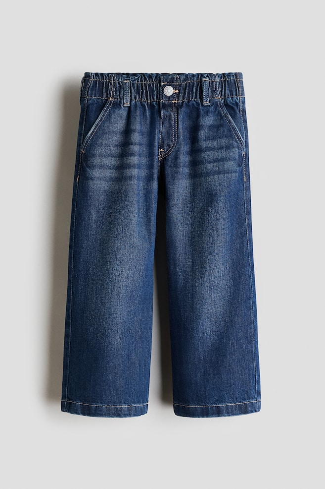Daisy Wide Leg Paper-Bag Jeans - Denim blue/Dusty pink/floral/Denim blue/Light dusty pink/Gray/Light denim blue/Light pink/Denim blue/Light pink/Denim gray - 1