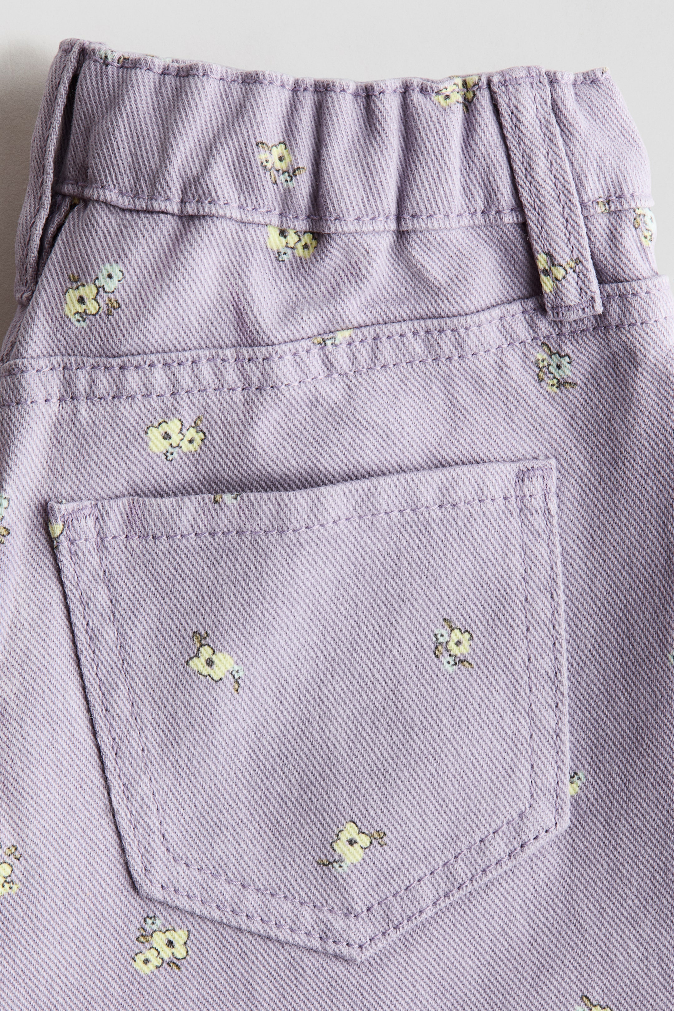 View larger image: Printed cotton twill shorts - Purple/Floral - Kids | H&M IN 2