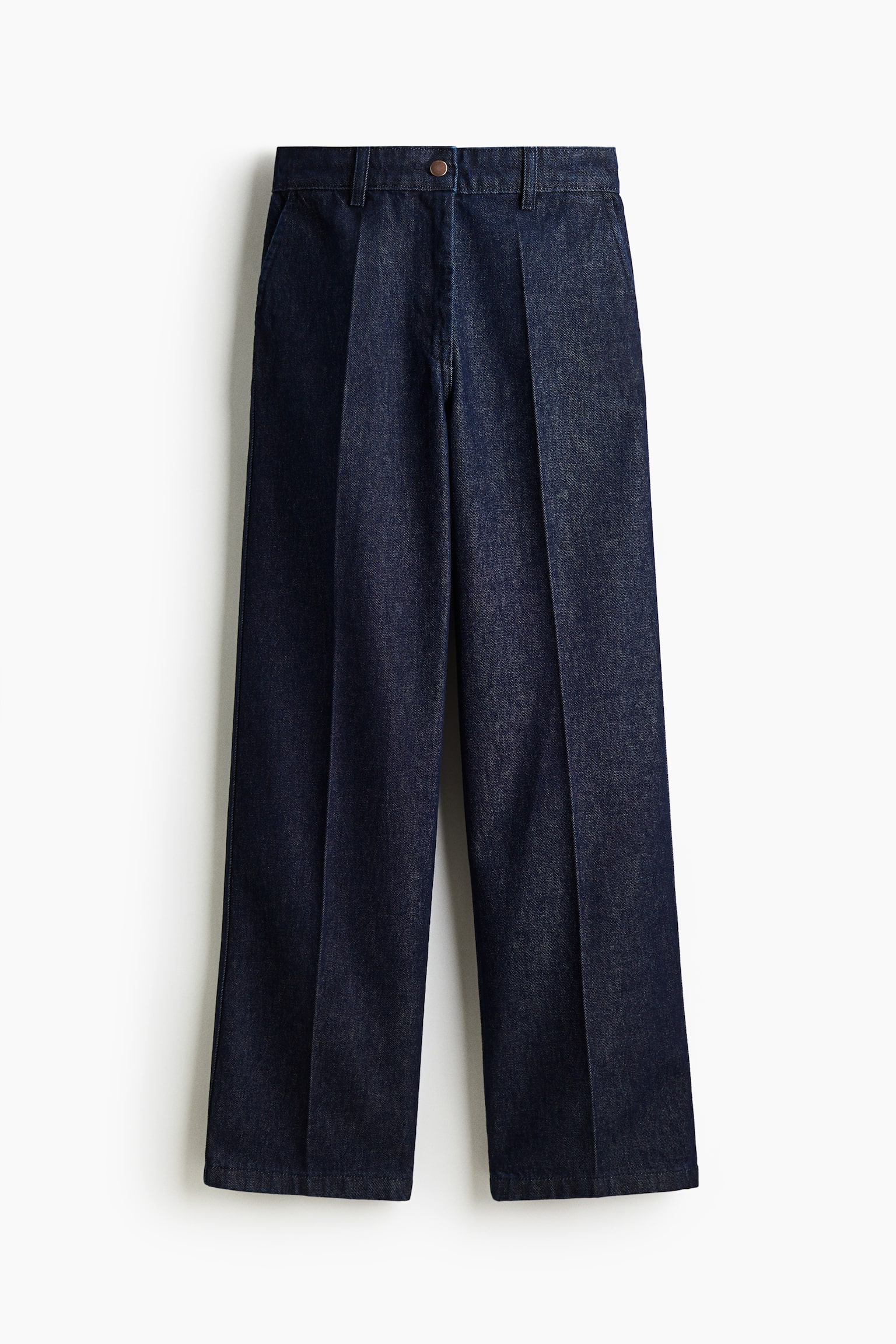 Женские джинсы H&M Wide High, цвет: Тёмный джинсовый синий — фото 1