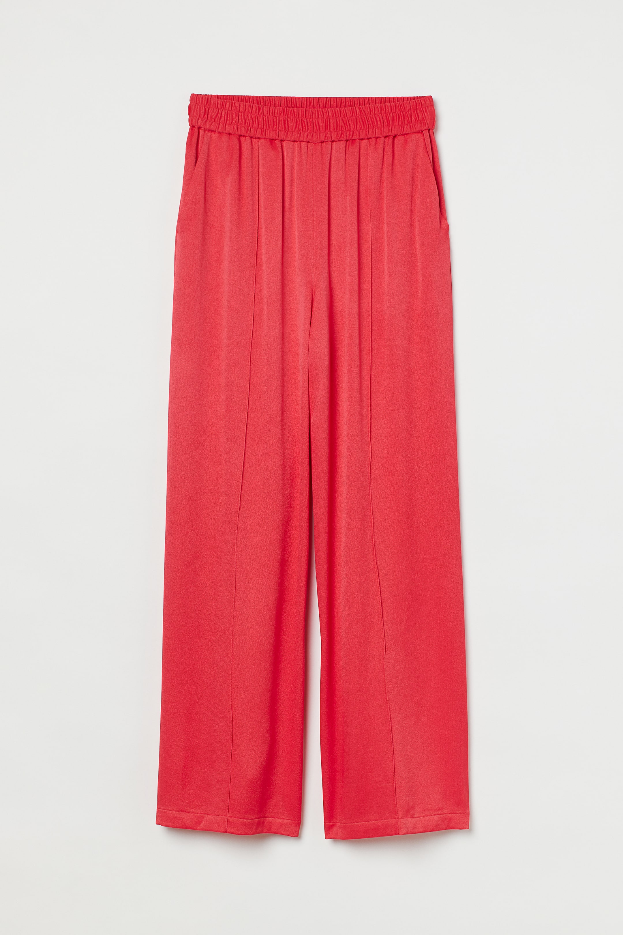 View larger image: Wide-leg Pants - Bright red - Ladies | H&M US 1