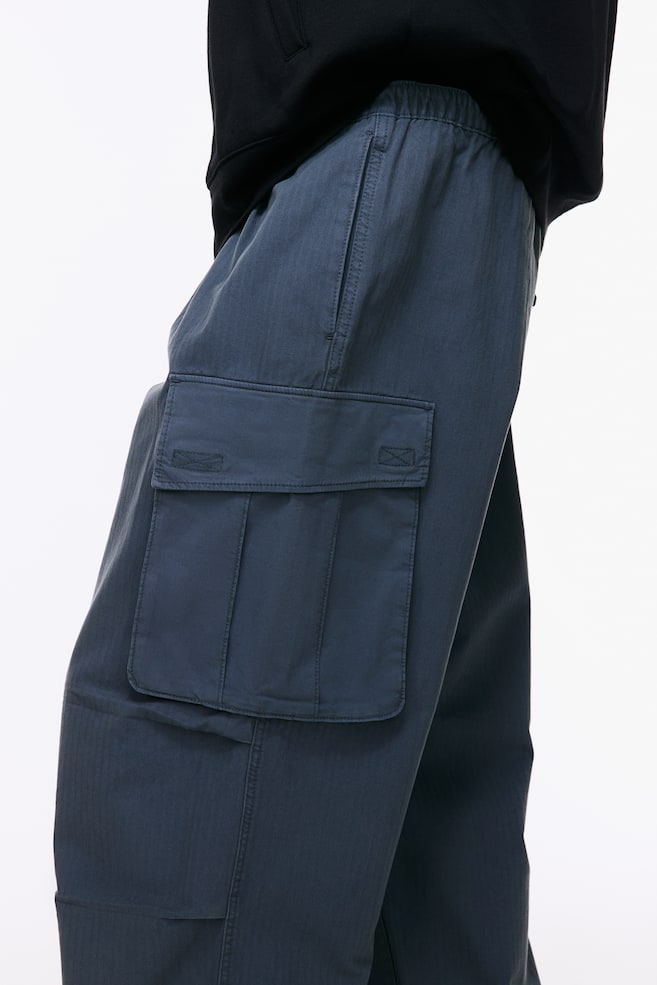 Pantalon cargo Loose Fit - Bleu foncé/Beige - 6
