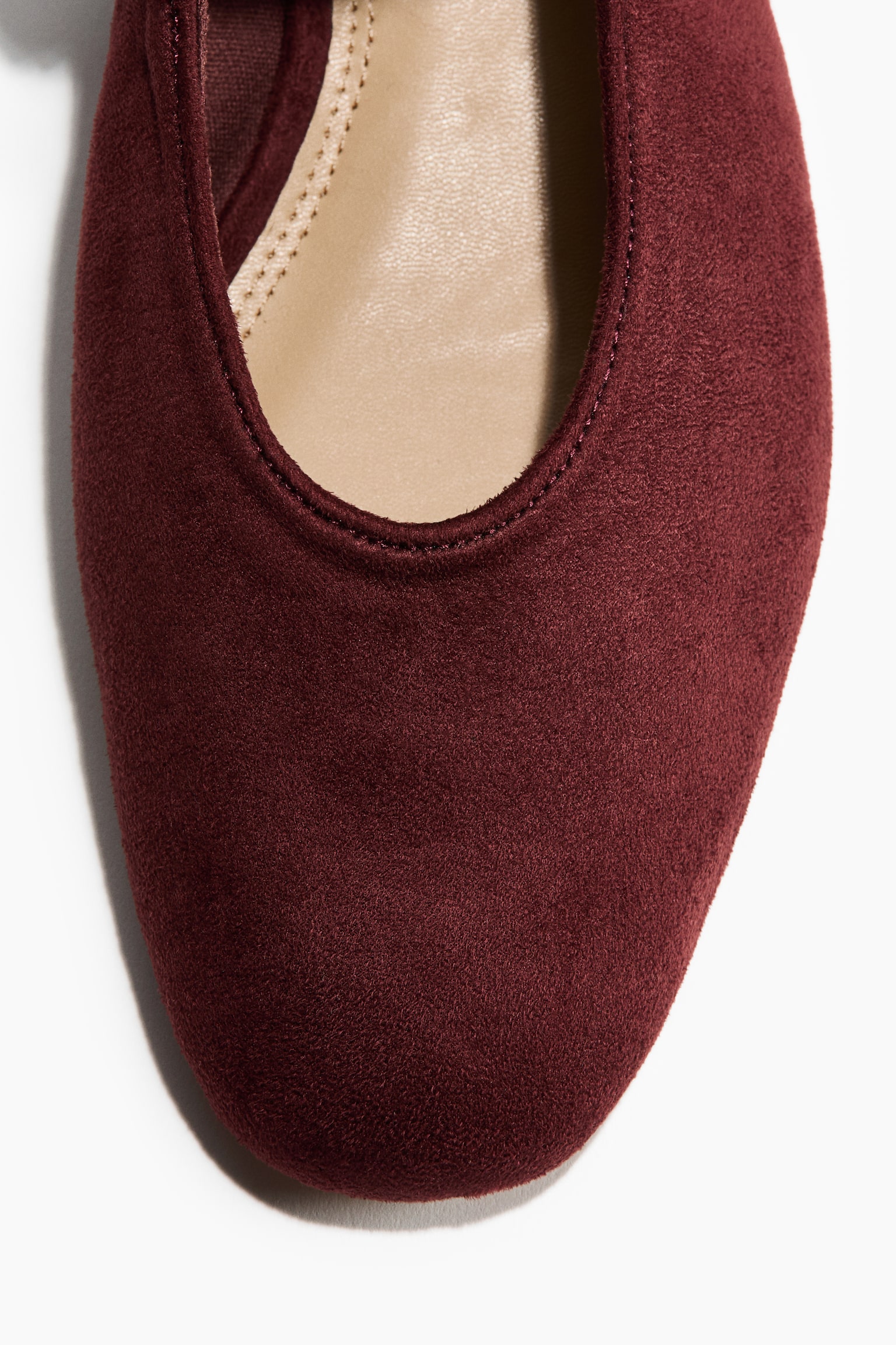Mary Jane ballet flats - Burgundy/Brown - 3