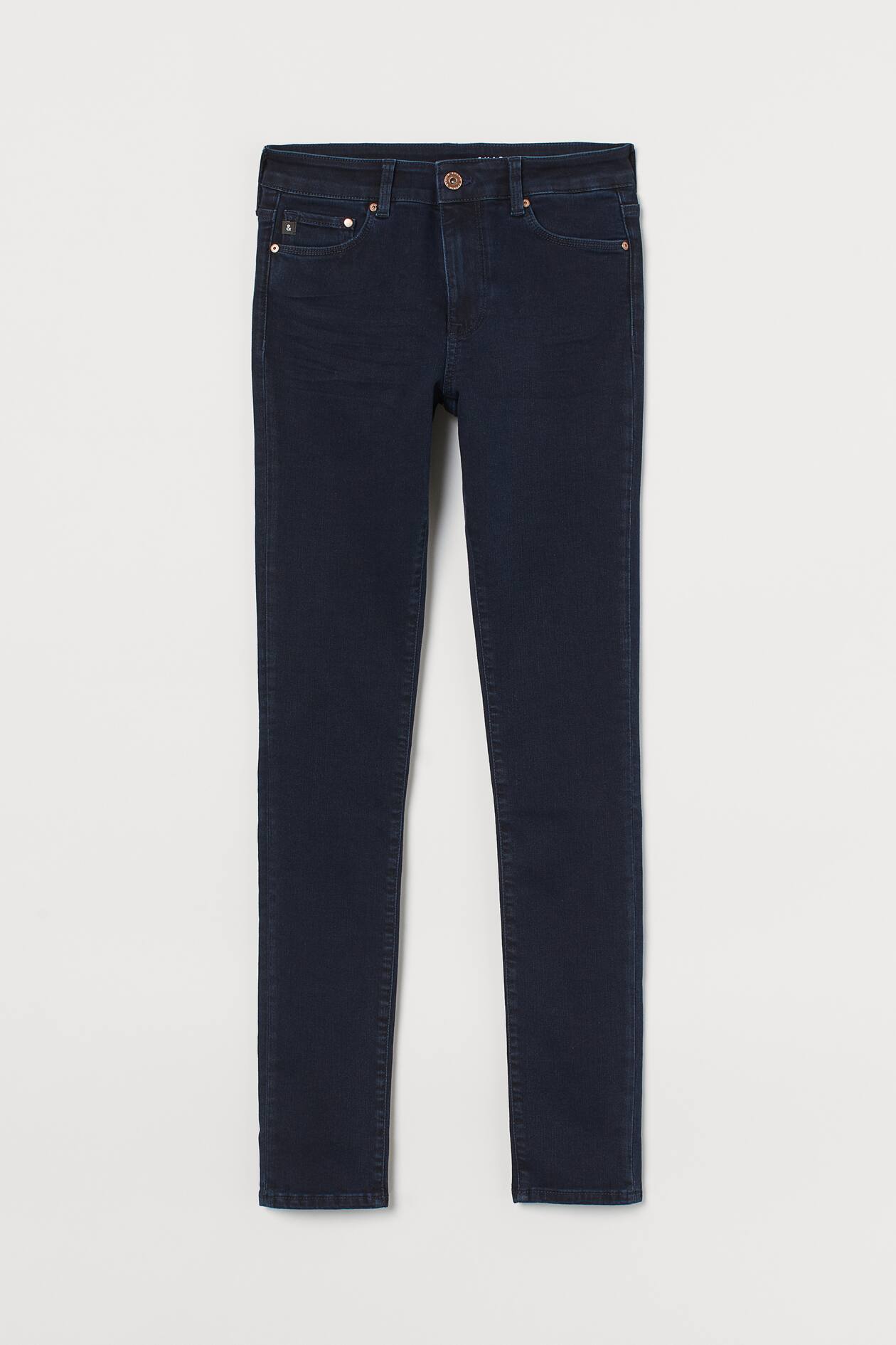 Shaping Skinny Regular Jeans - Regular waist - Long - Dark blue ...