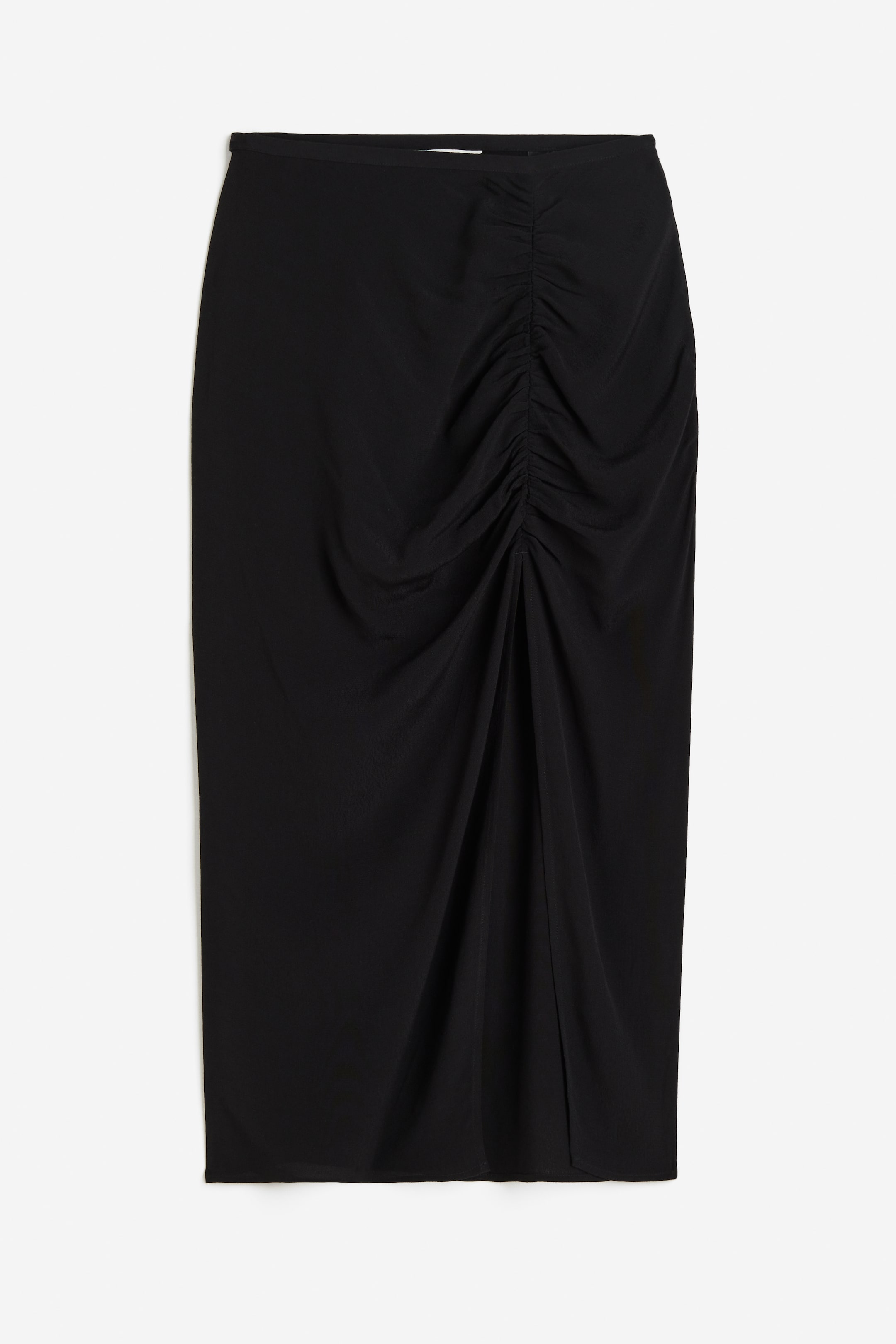 Crêped High-slit Skirt