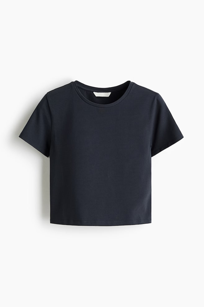 Short T-Shirt - Navy blue/Khaki green - 1