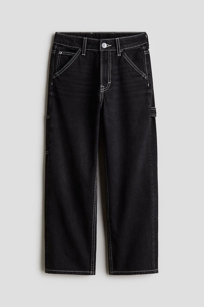 Loose-Fit Carpenter Jeans - Denim black/Light denim blue/Dark denim blue - 1