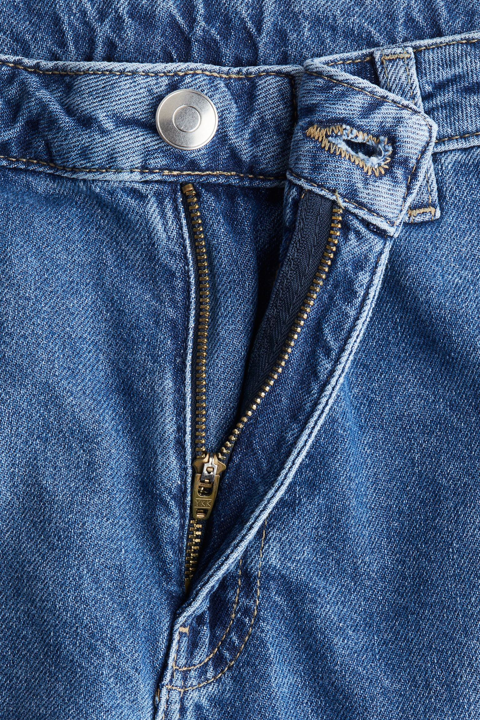 Женские джинсы H&M Wide Regular, цвет: Джинсовый синий — фото 2