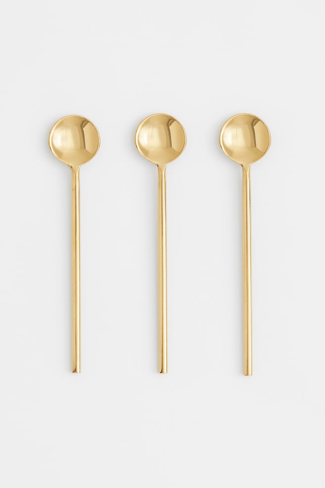 3-pack spoons - Gold-coloured - 1