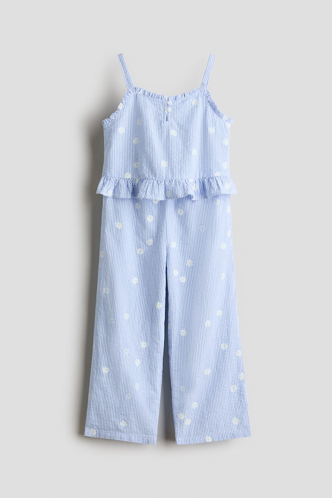 2-teiliges Set aus Seersucker mit Volants - Hellblau/Geblümt/Blau/Weiss/Zitronen/Rot/Geblümt - 1