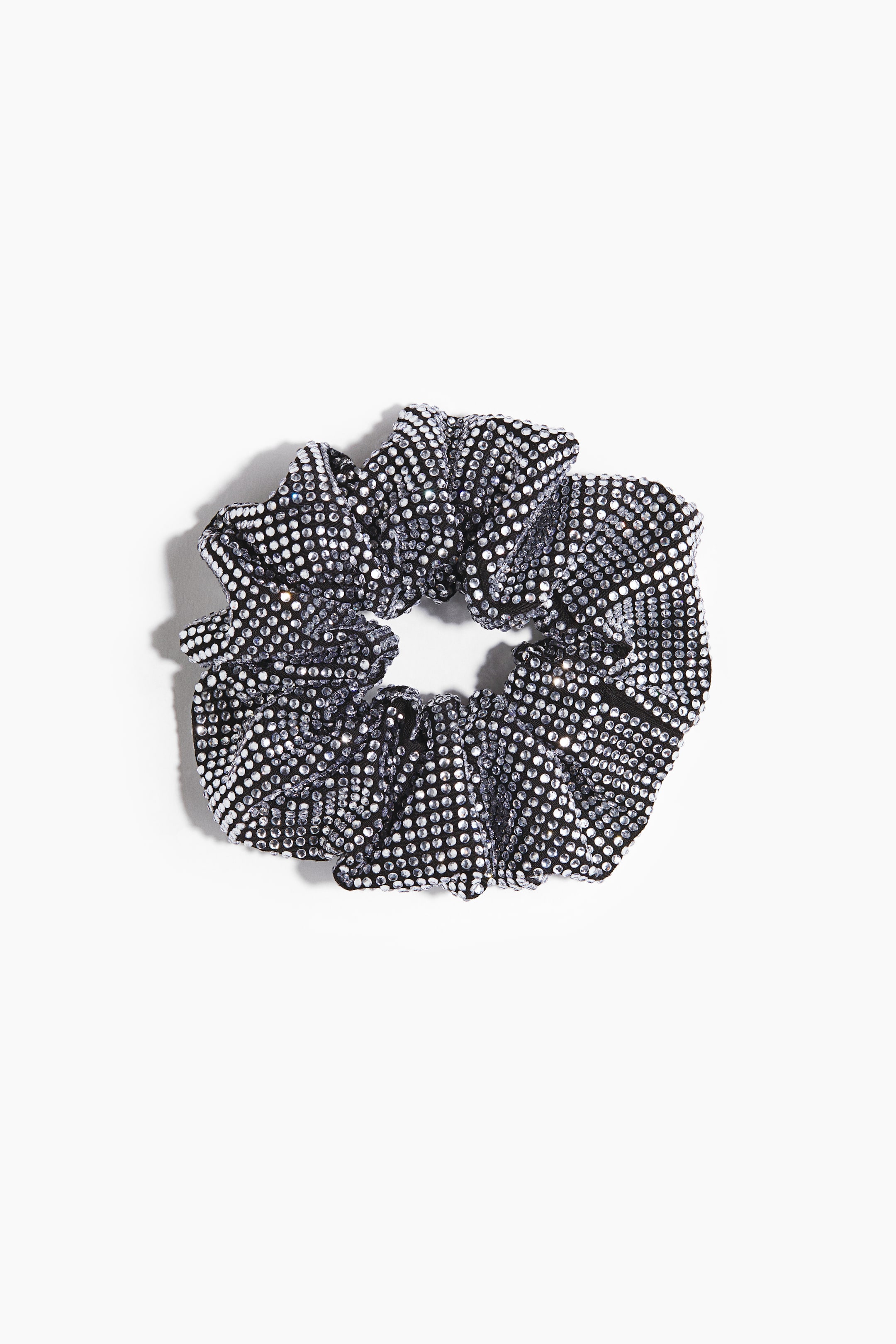 View larger image: Rhinestone-embellished scrunchie - Black - Ladies | H&M 1