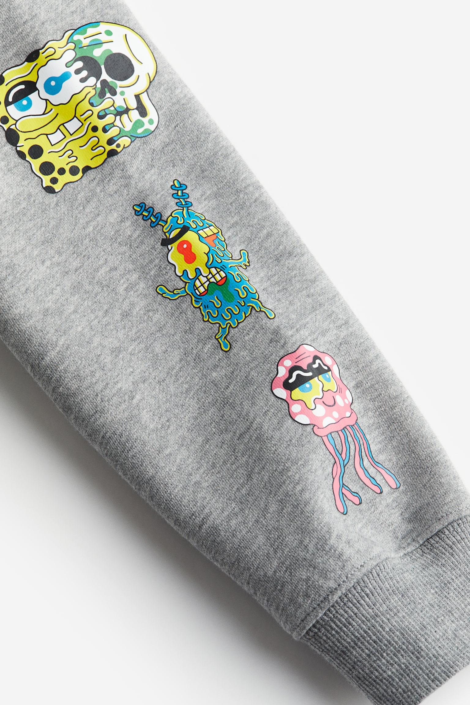 Bộ 2 món vải nỉ - Màu xám đốm/SpongeBob - 2