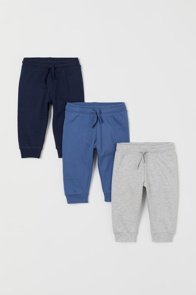 3-pack sweatpants - Blue