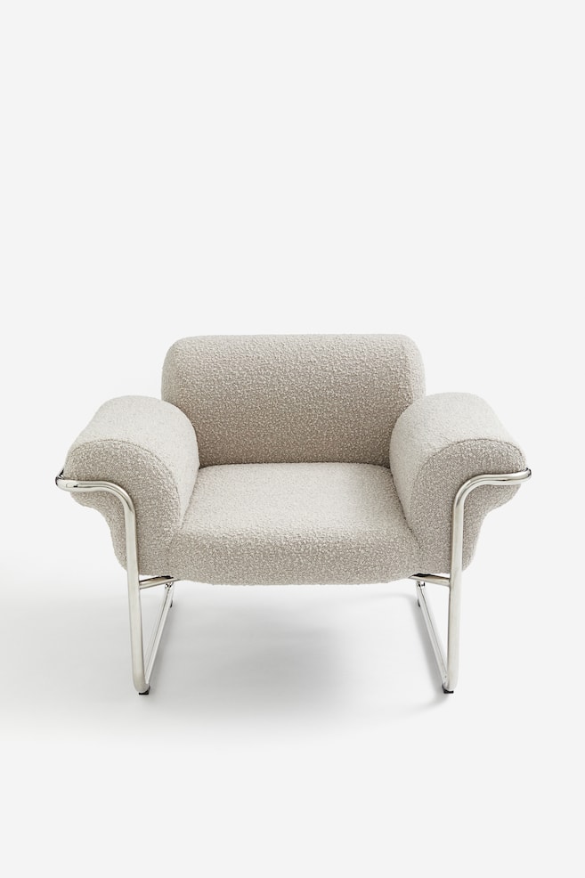 Lounge chair - Light beige - 3
