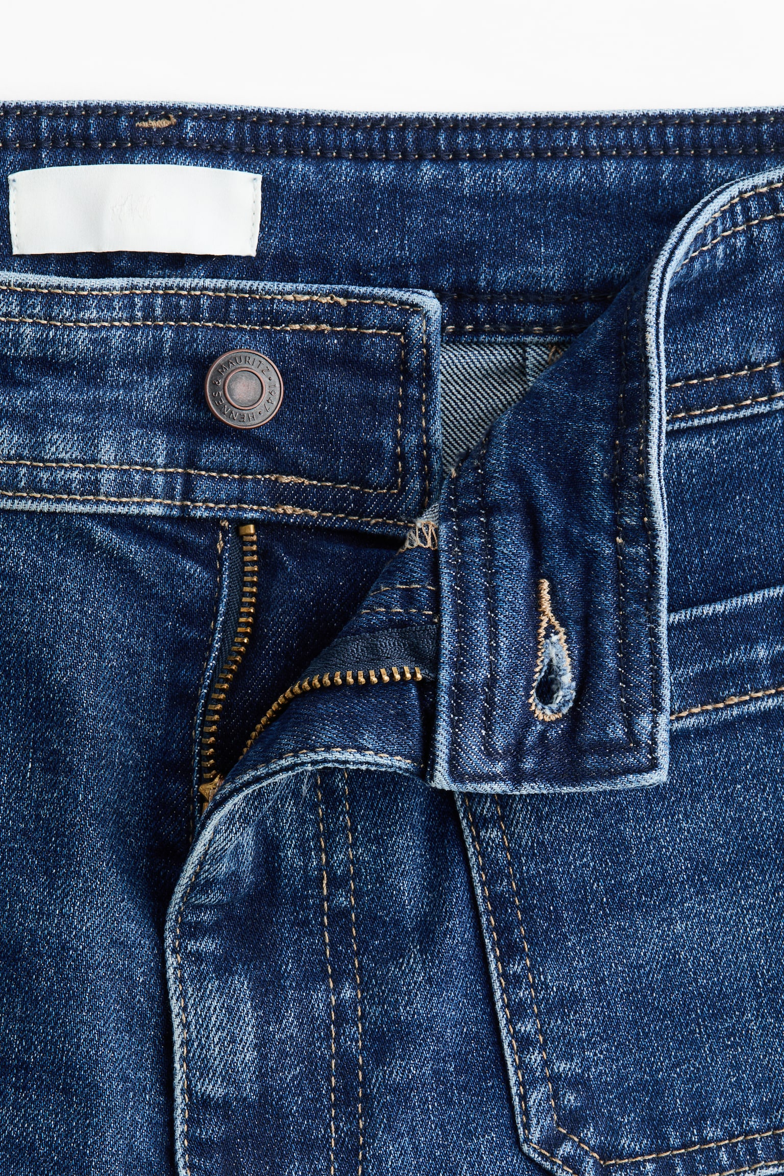 Flared High Jeans - Blu denim scuro/Bianco/Blu denim scuro/Rosa pesca/Marrone/leopardato/Blu denim scuro/Blu denim/Bianco - 7