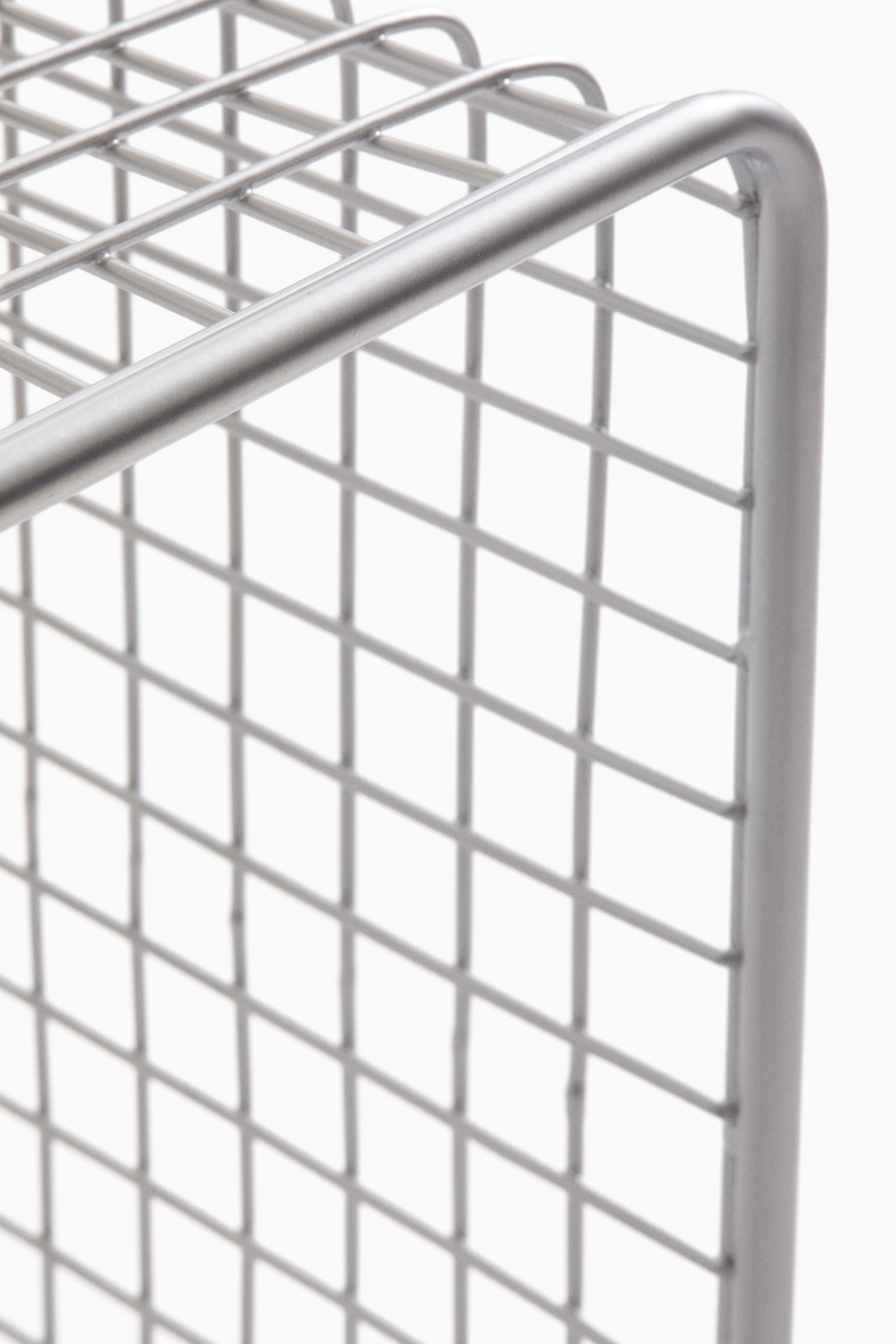 Metal wire cabinet - Silver-coloured - 4