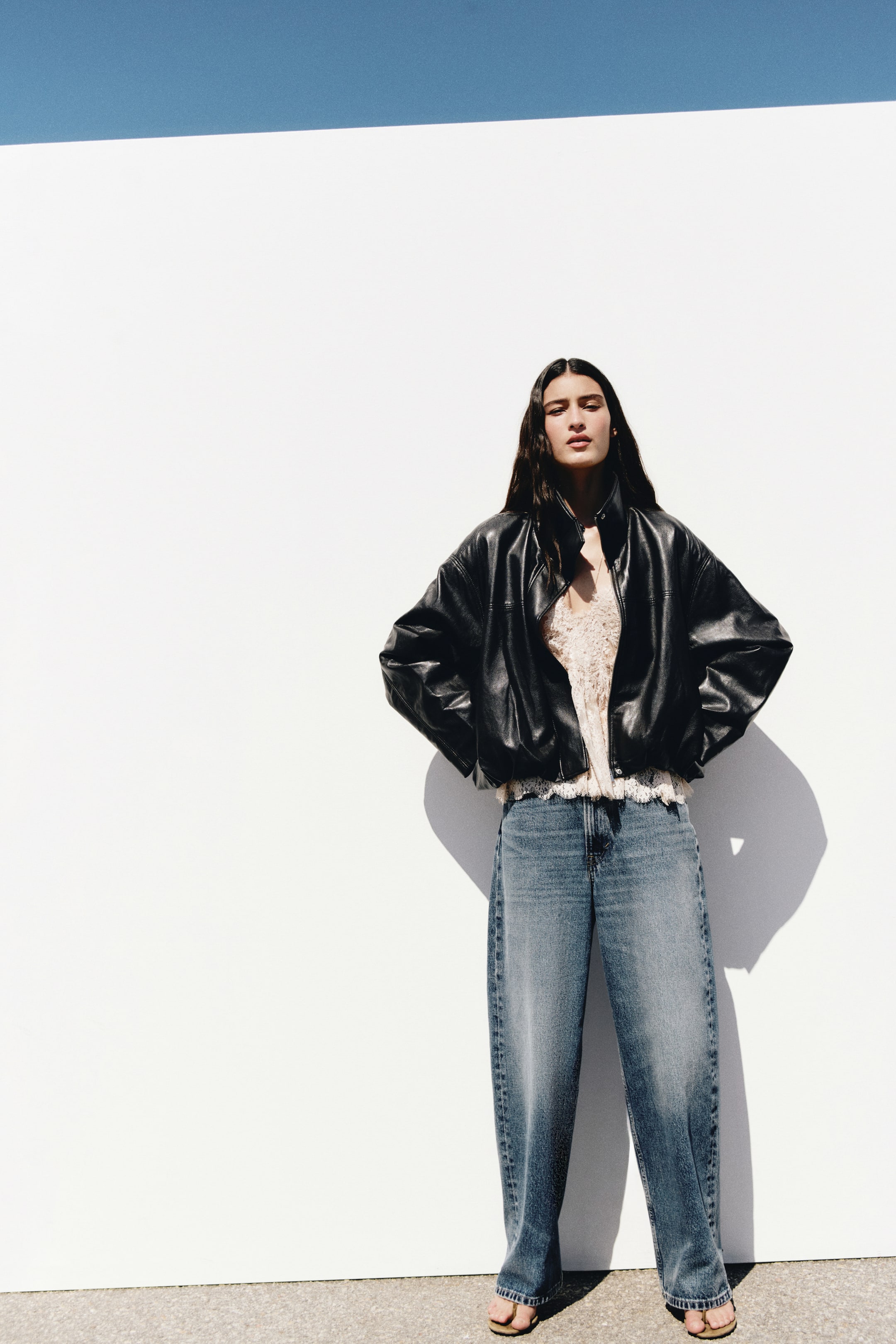 Oversized Bubble-Hem Jacket