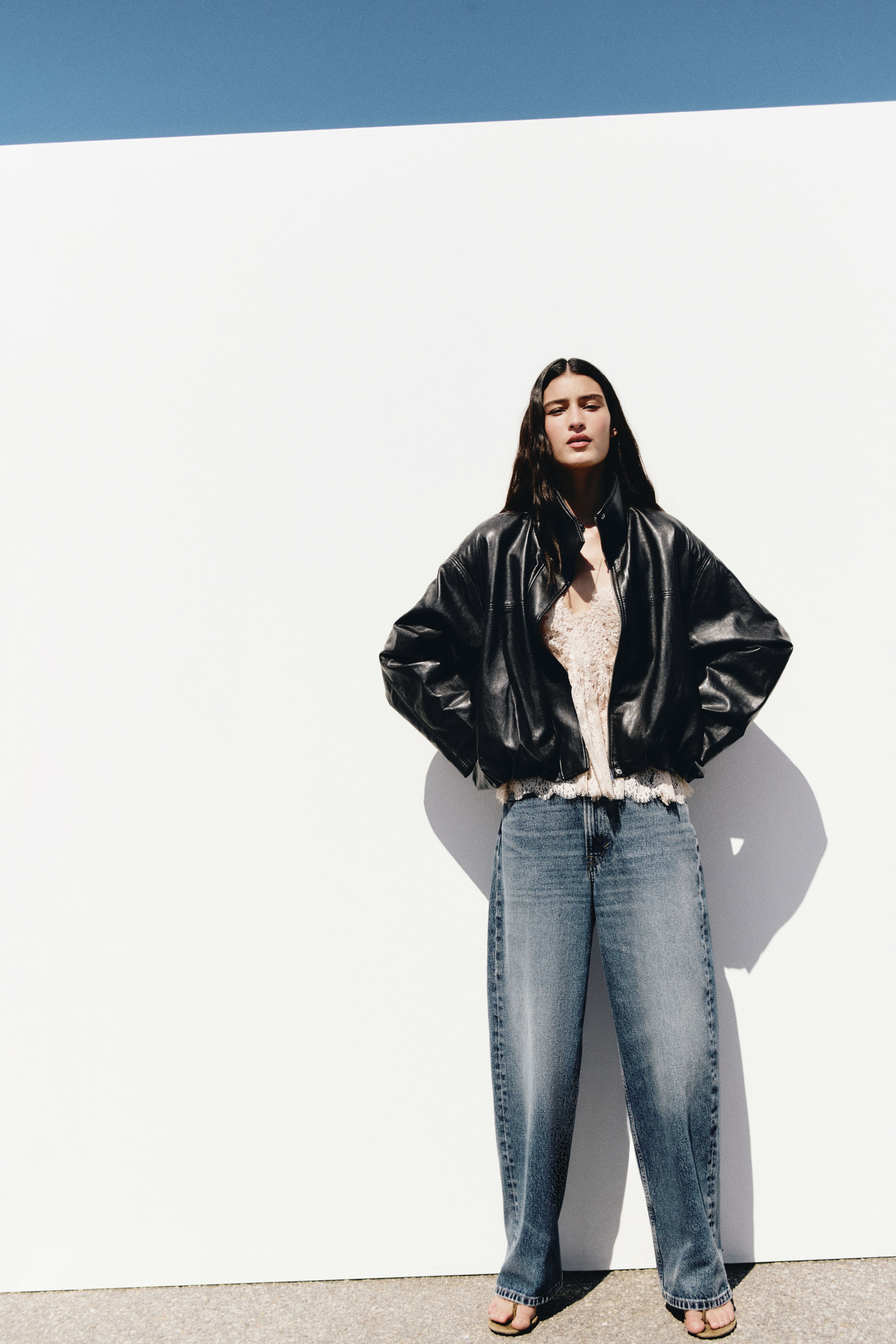 Oversized Bubble-Hem Jacket