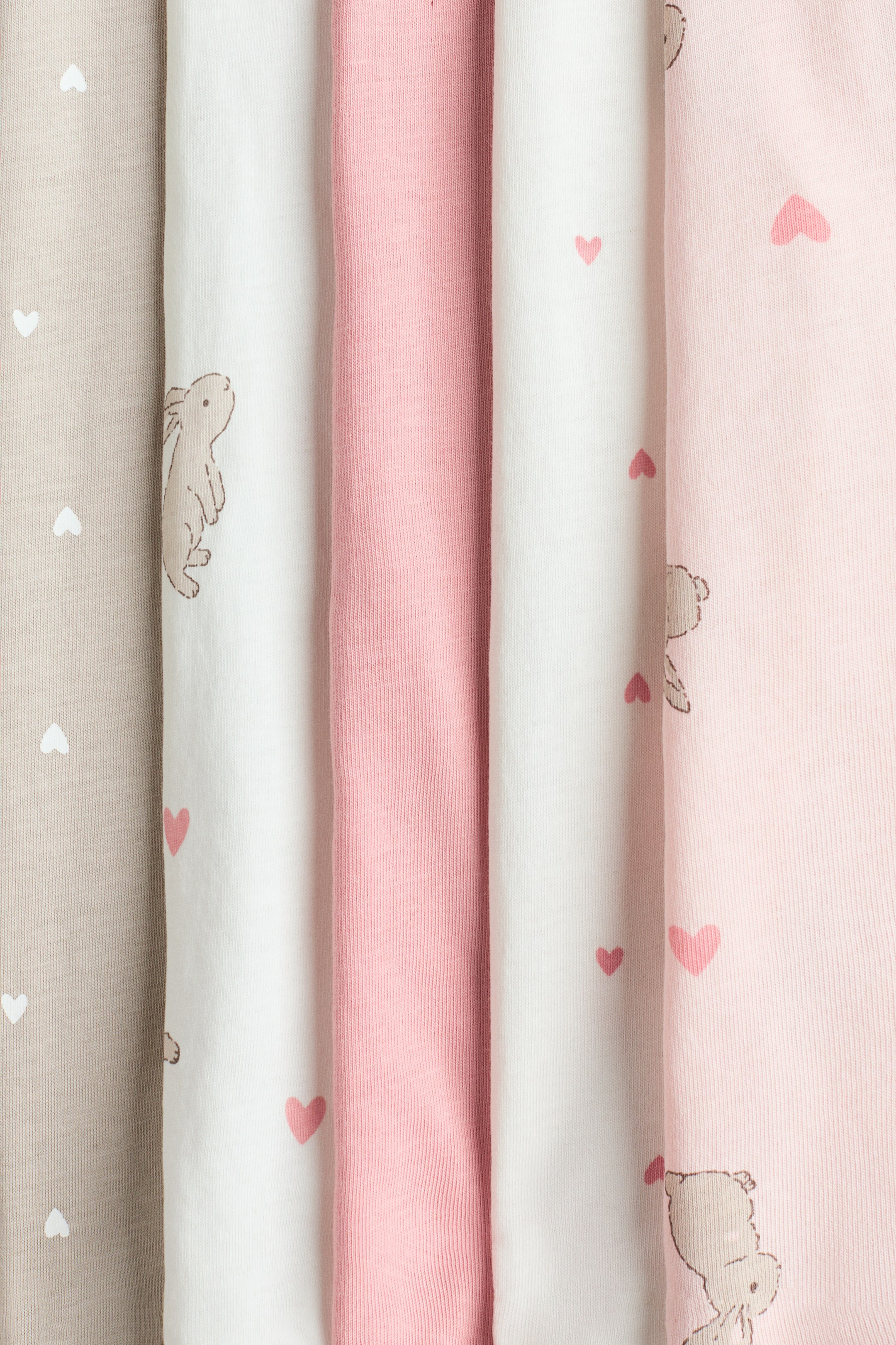 Lot de 5 pyjamas courts en coton