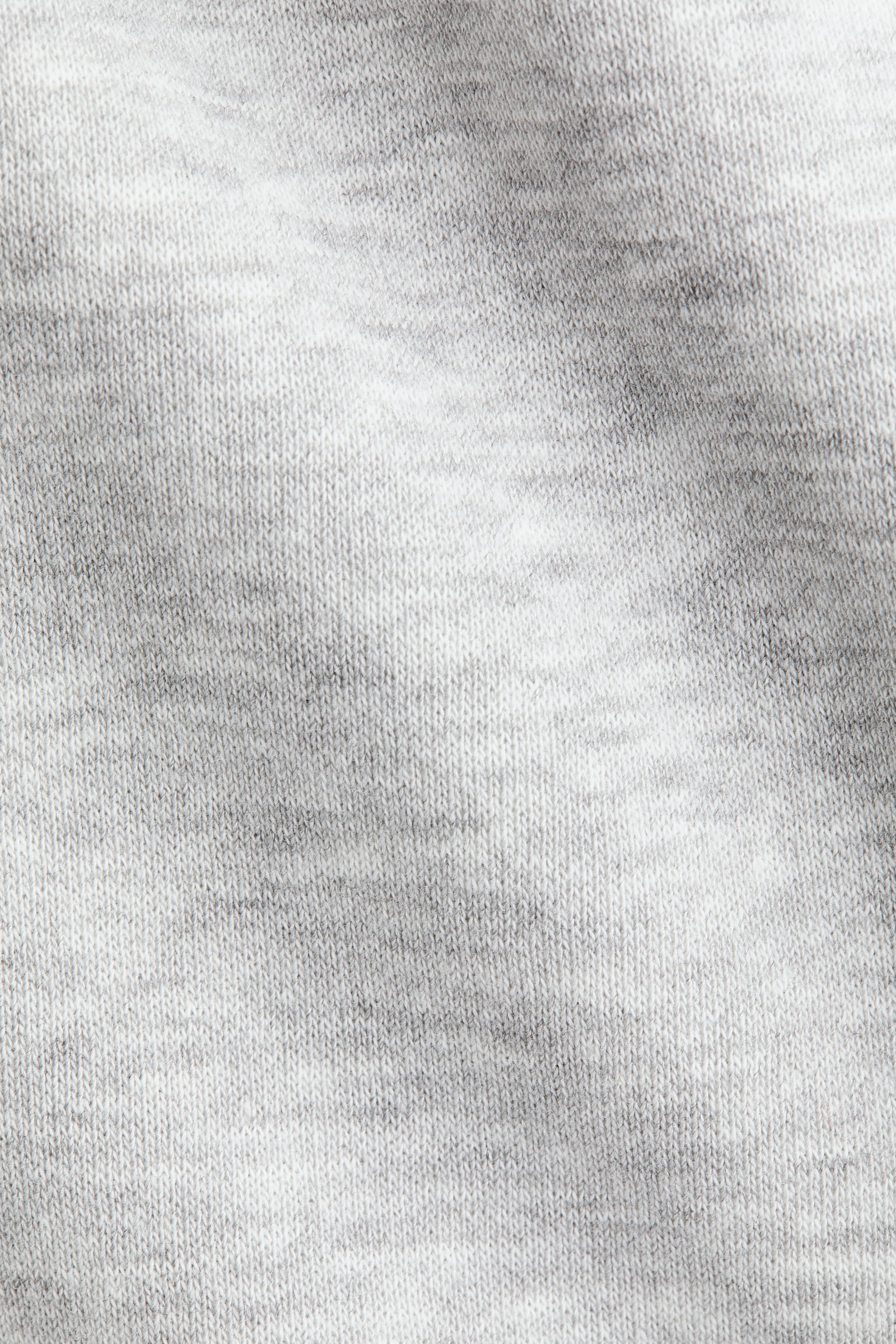 Oversized sweatshirt - Svetlosivá melírovaná/Tmavohnedá - 2