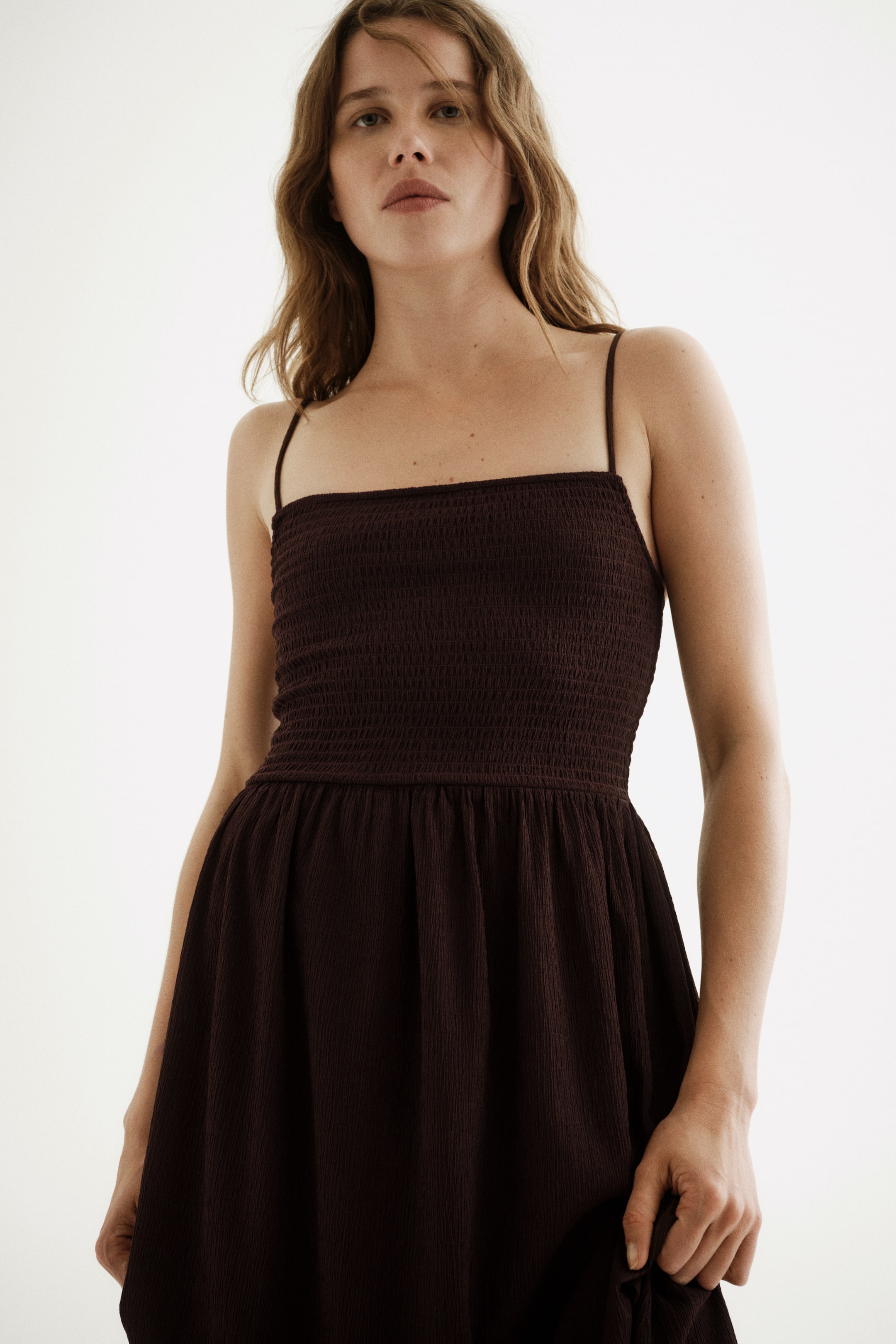 Smocked Strappy Dress