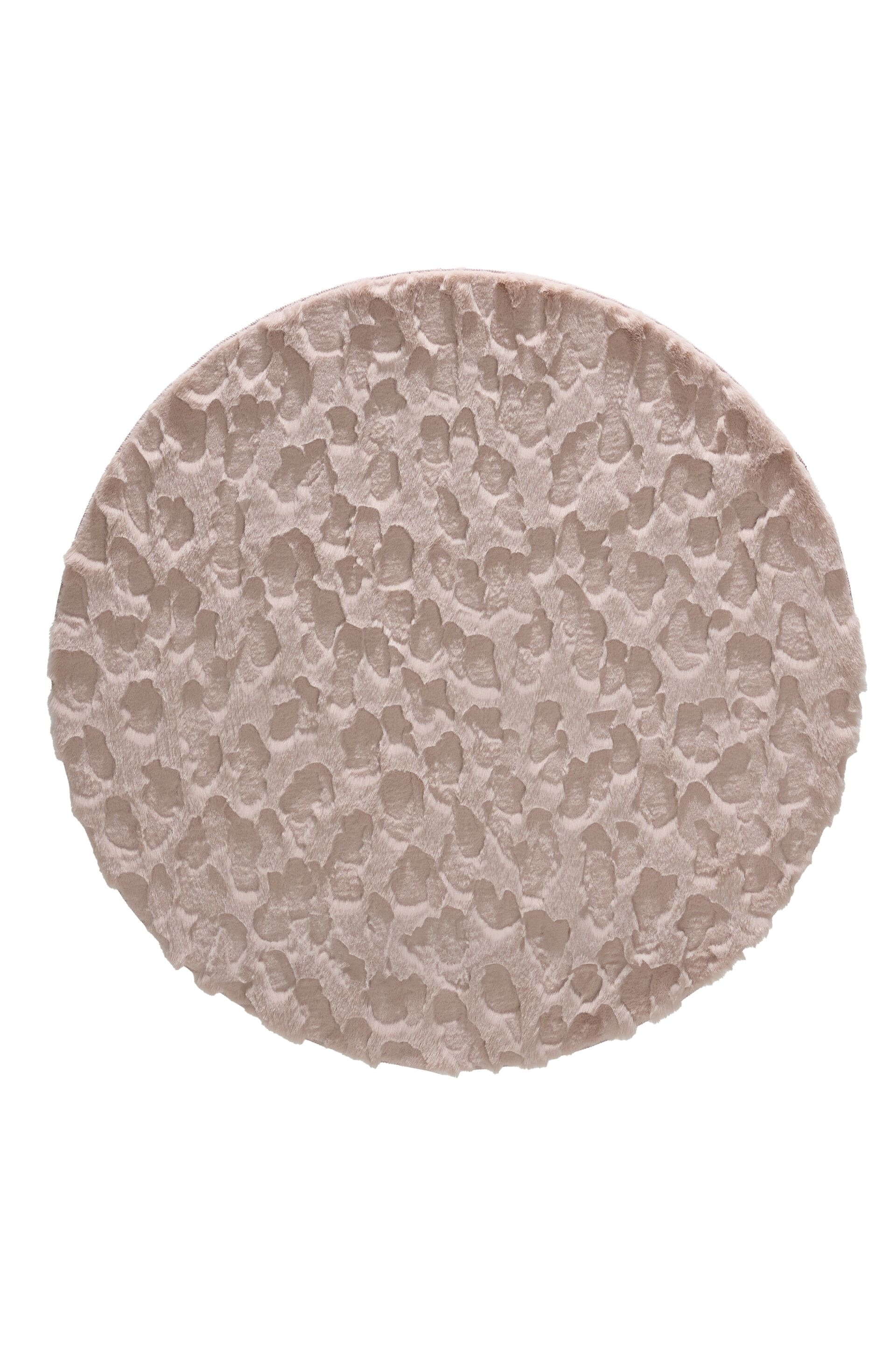 benuta - Fur Rug Immy - Pink - size: D120