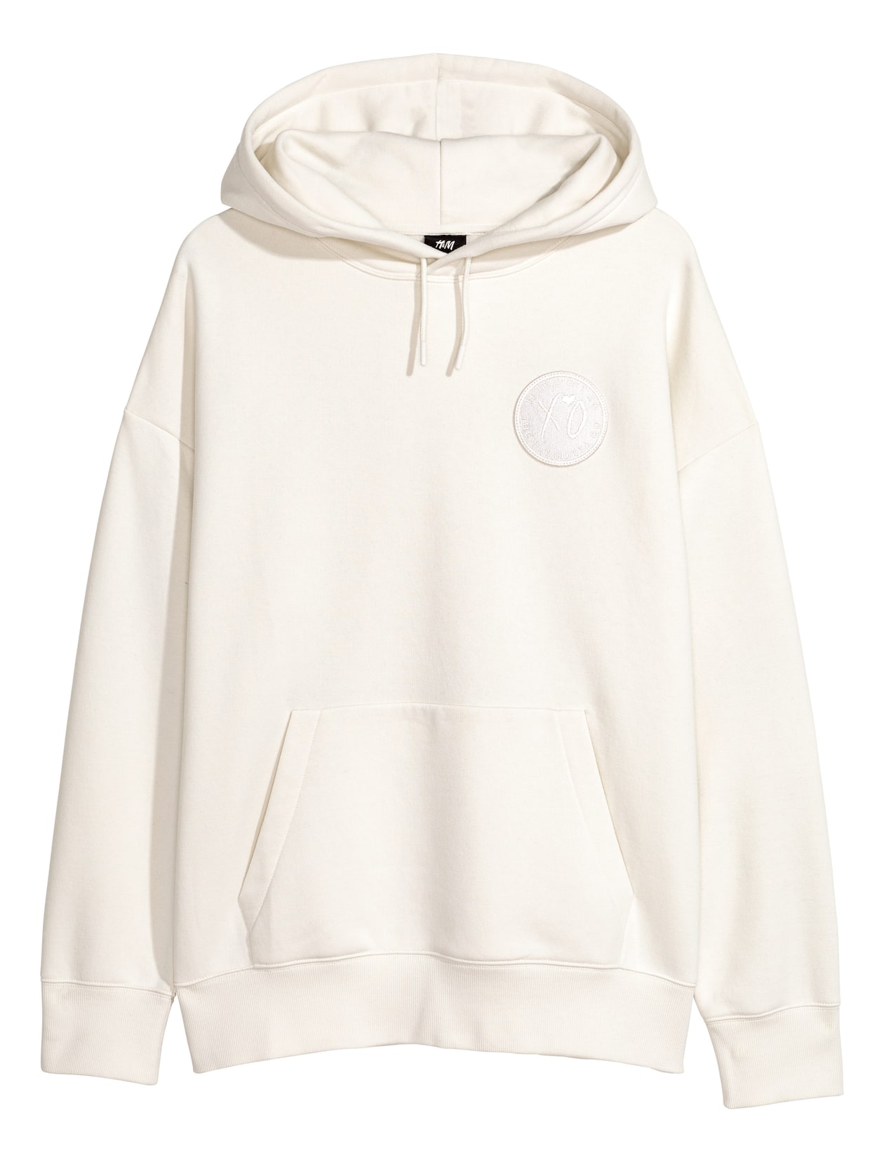 hoodie oversized xo x h&m hoodie Oversized Hoodie White/XO Men H&M CA