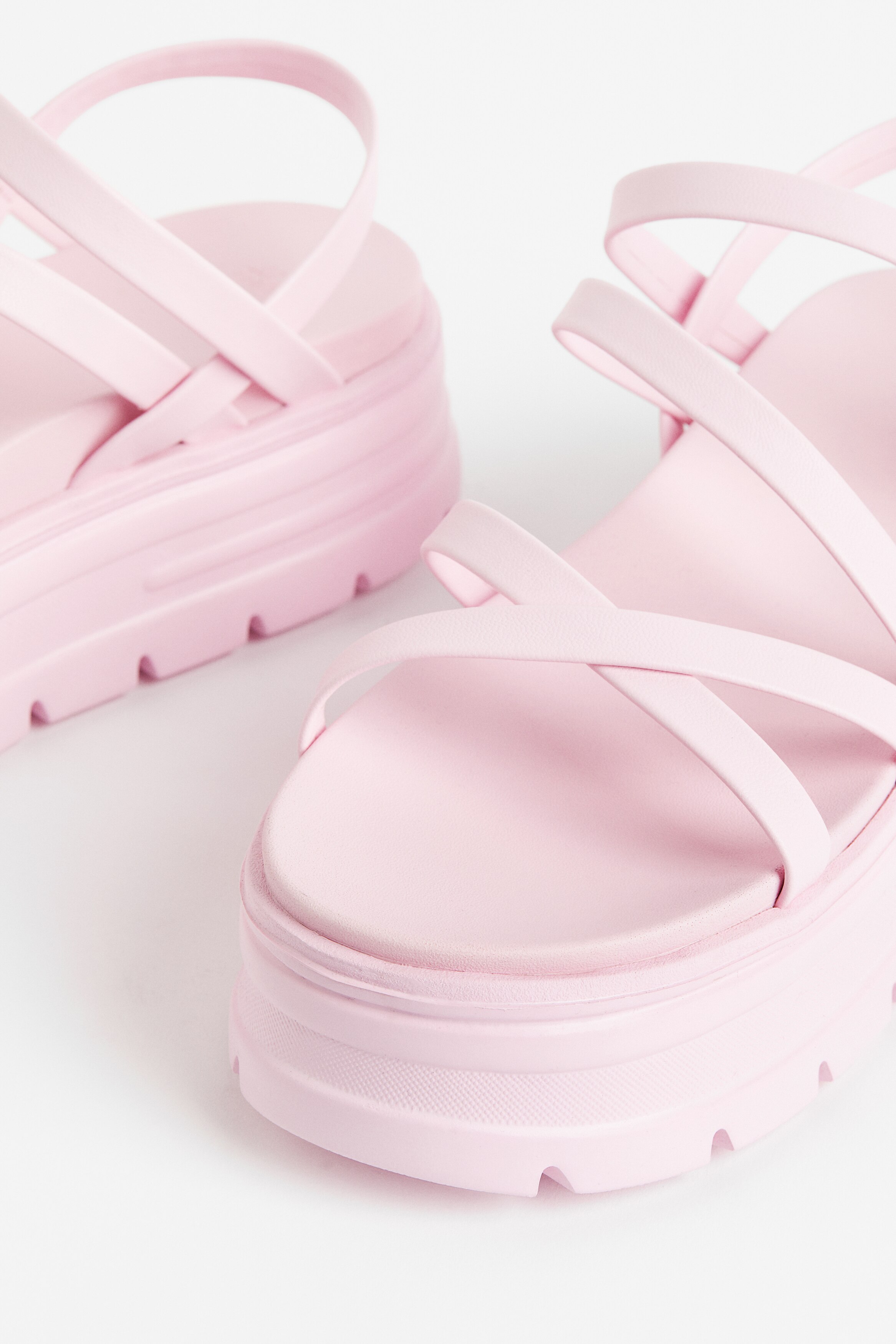 Chunky platform sandals - Light pink - Ladies | H\u0026M GB