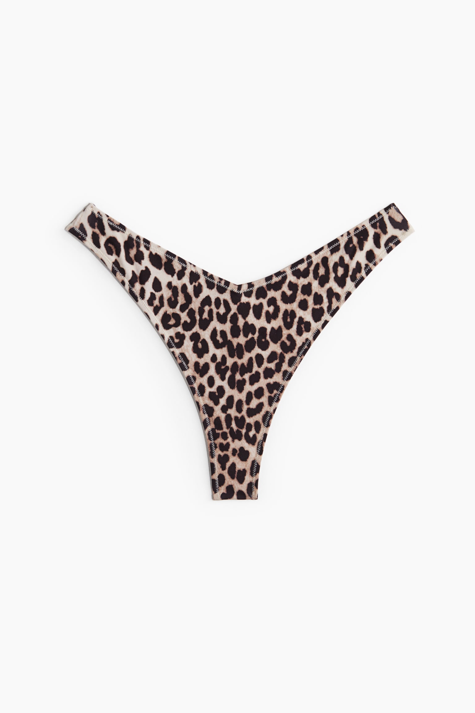 G-string Bikini Bottoms - Light beige/Leopard print/Black/Dark brown/White/Dark red pattern/Green/Red - 1