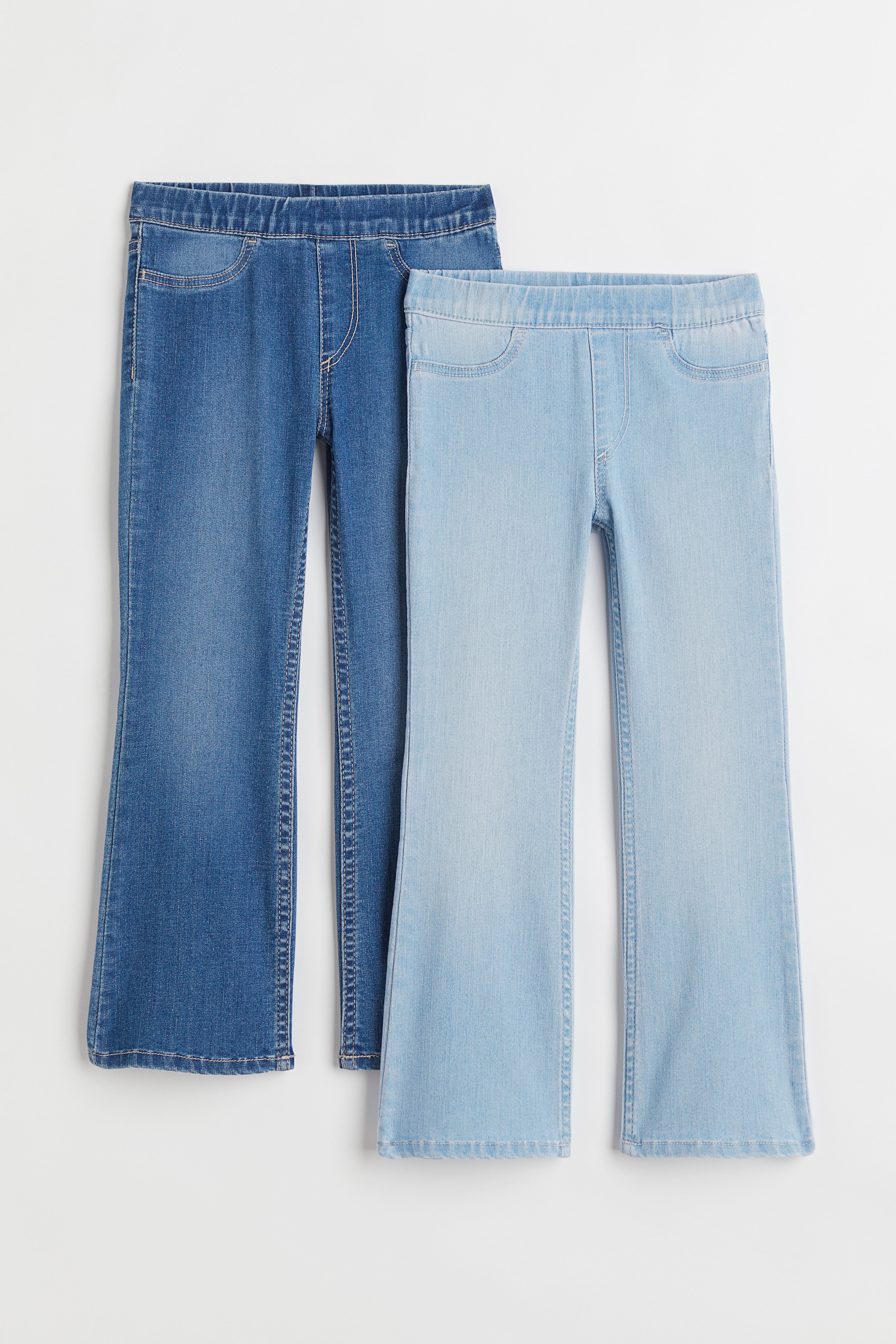 2 pack Superstretch Flare Fit Jeans Denim blue Light denim blue Kids H M CA