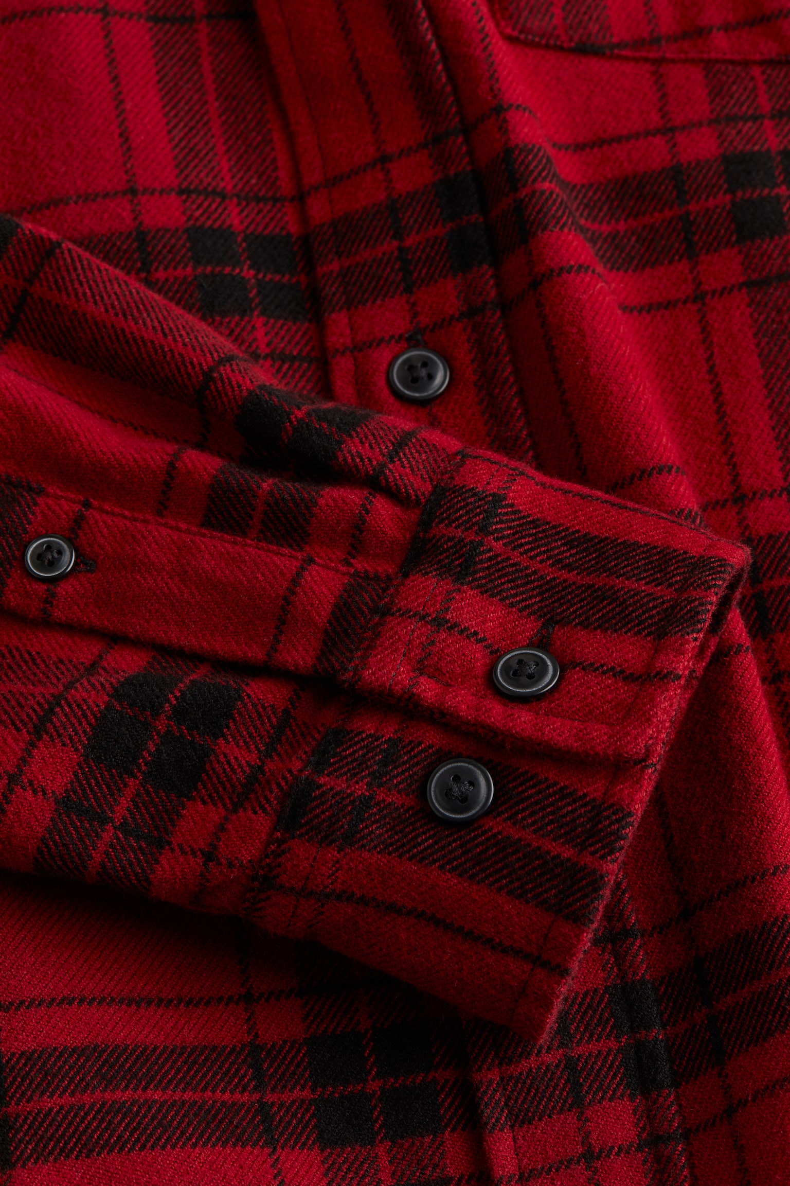 Regular Fit Flannel shirt - Red/Black checked/Beige/Checked/Dark blue/Checked - 4