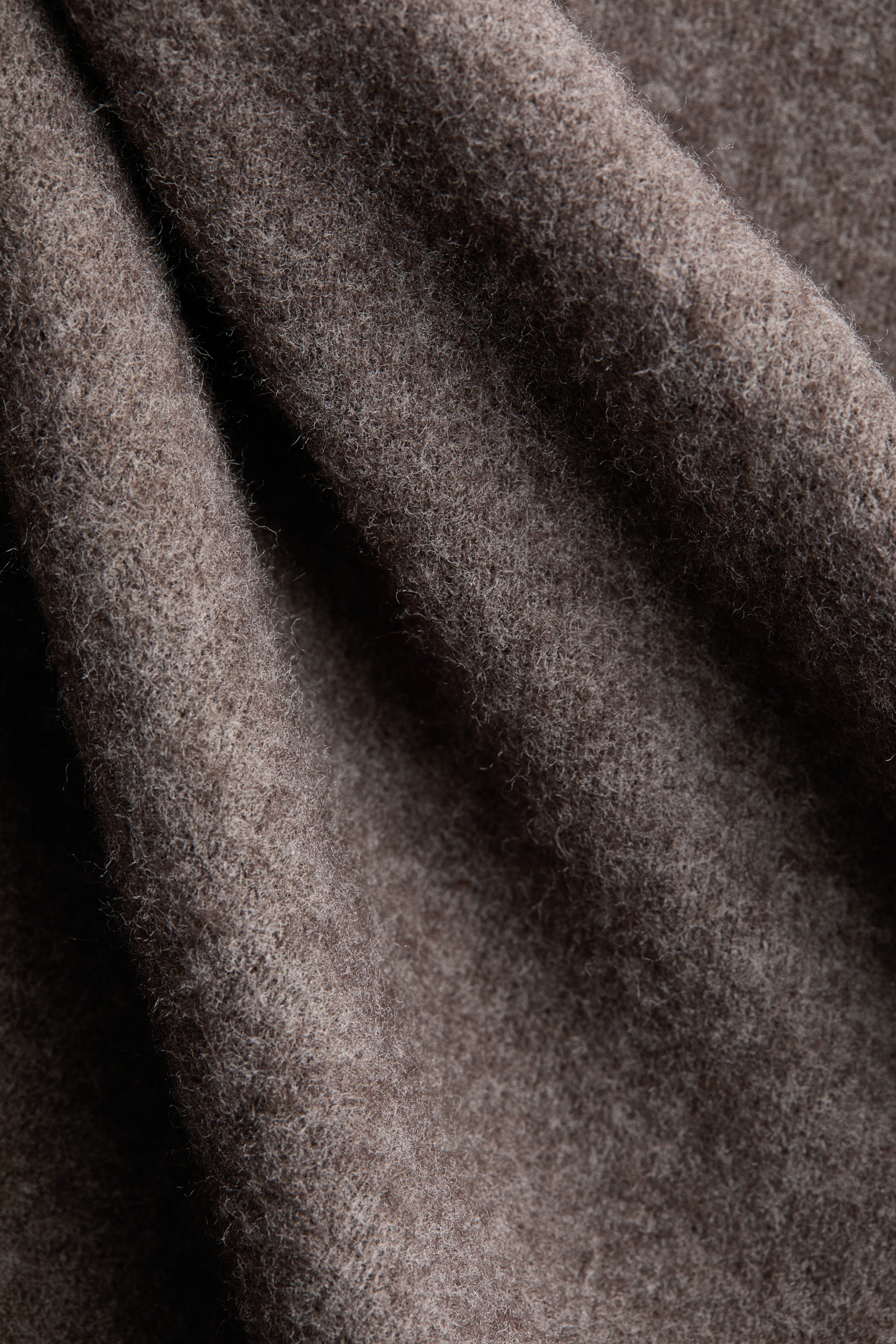 Knit Mock Turtleneck Cape