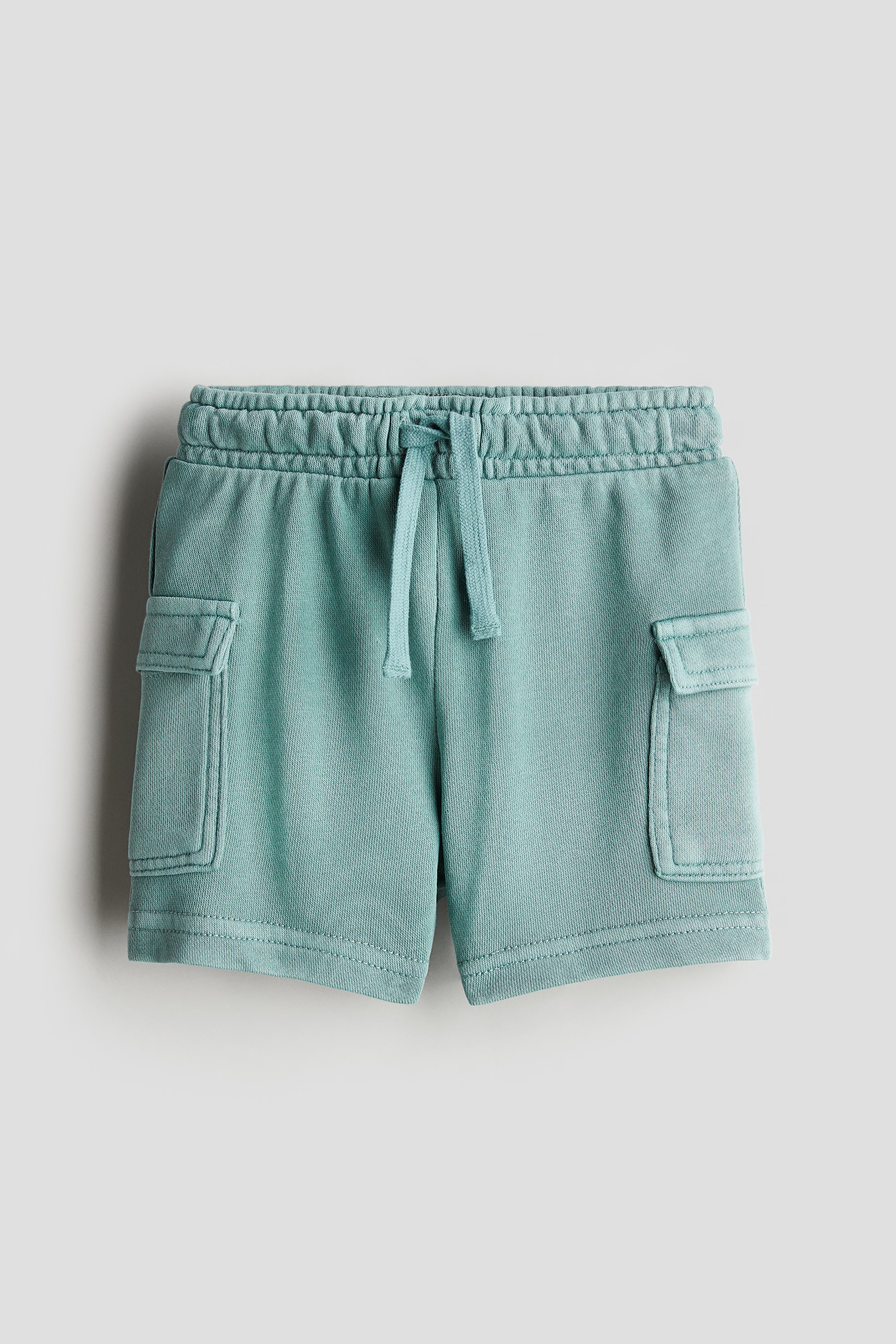 Washed-look Cargo Sweatshorts