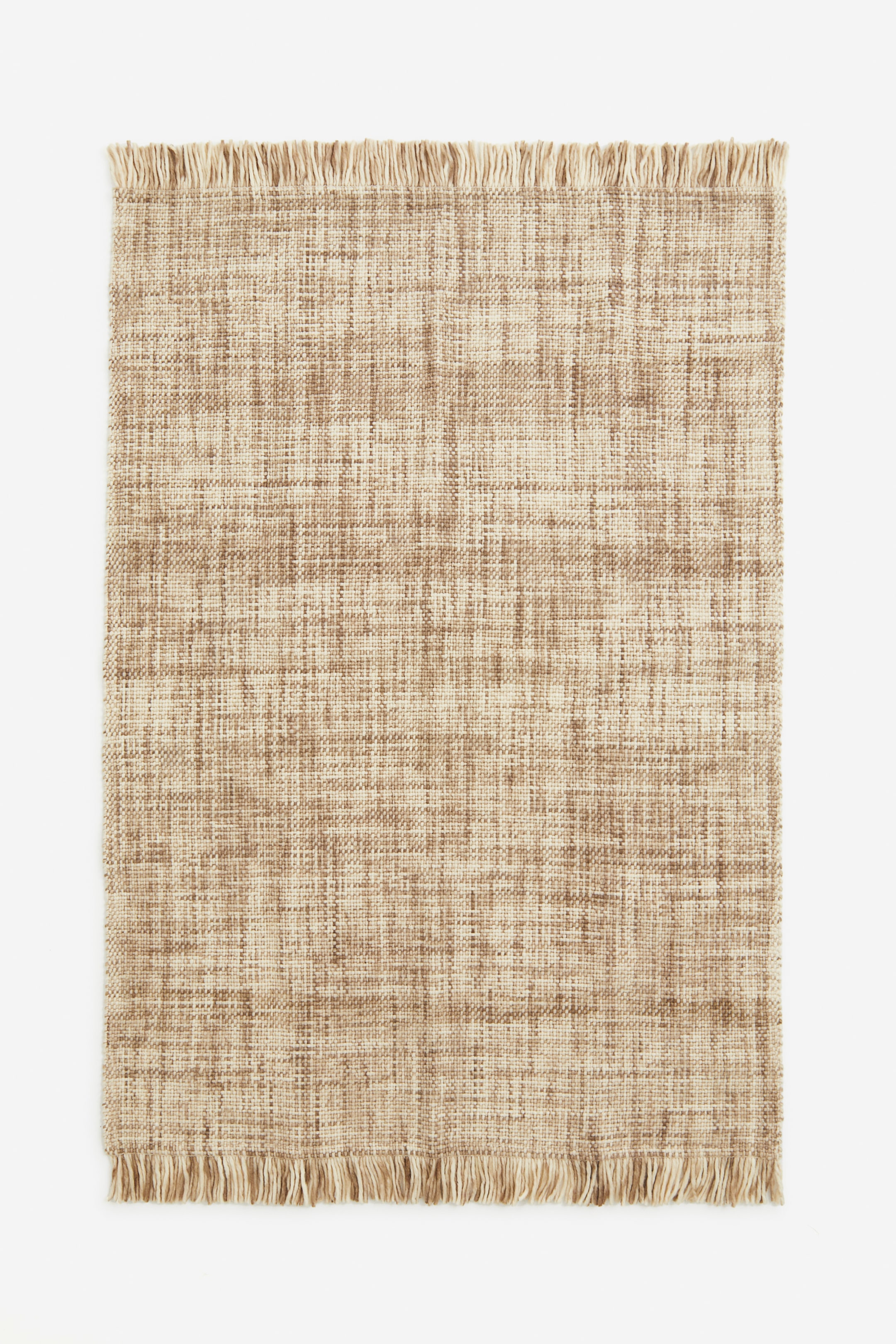 Fringed Wool-blend Rug