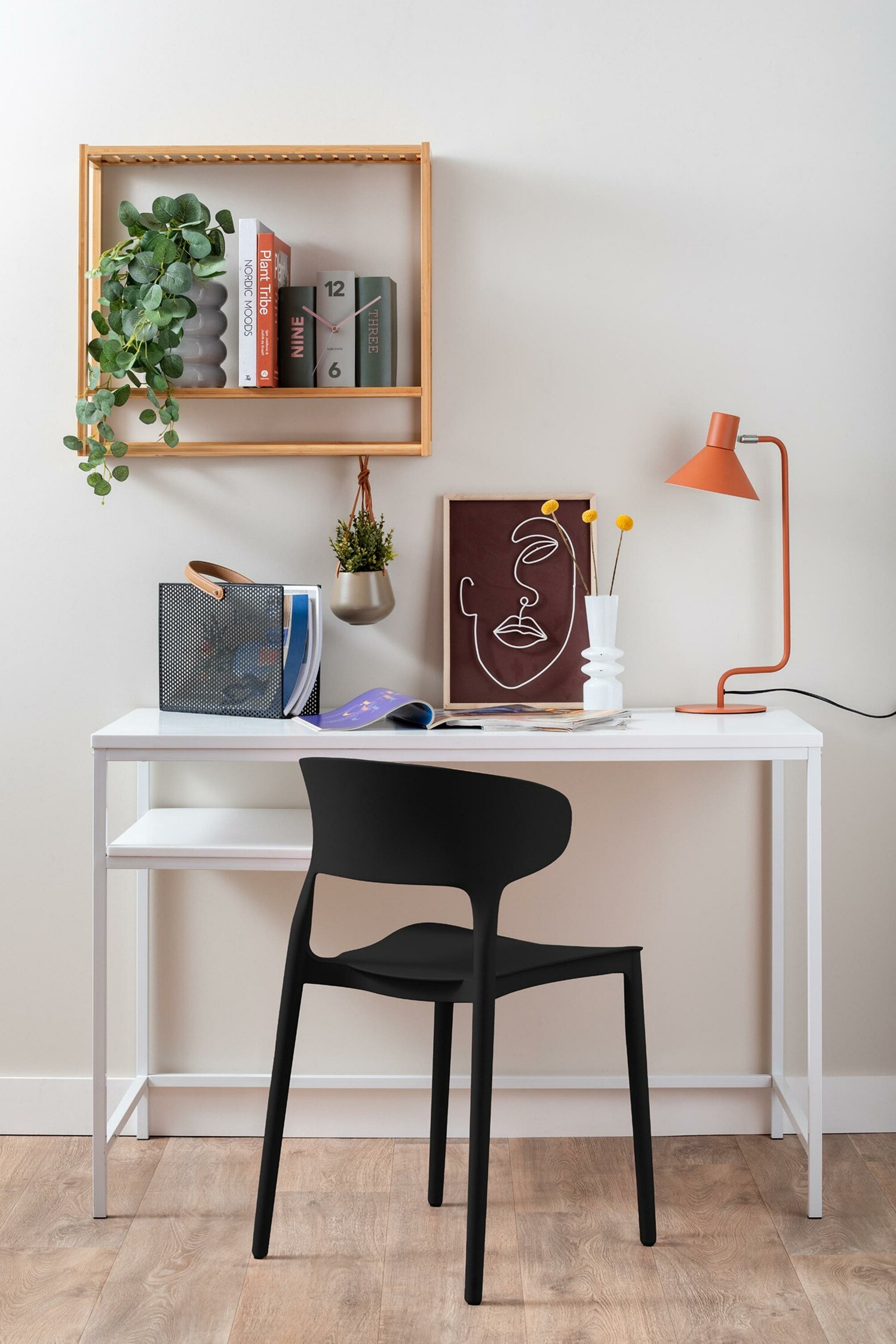 Fain Spisestuestol - Sort/Hvid/Varm Grå/Mørkegrøn