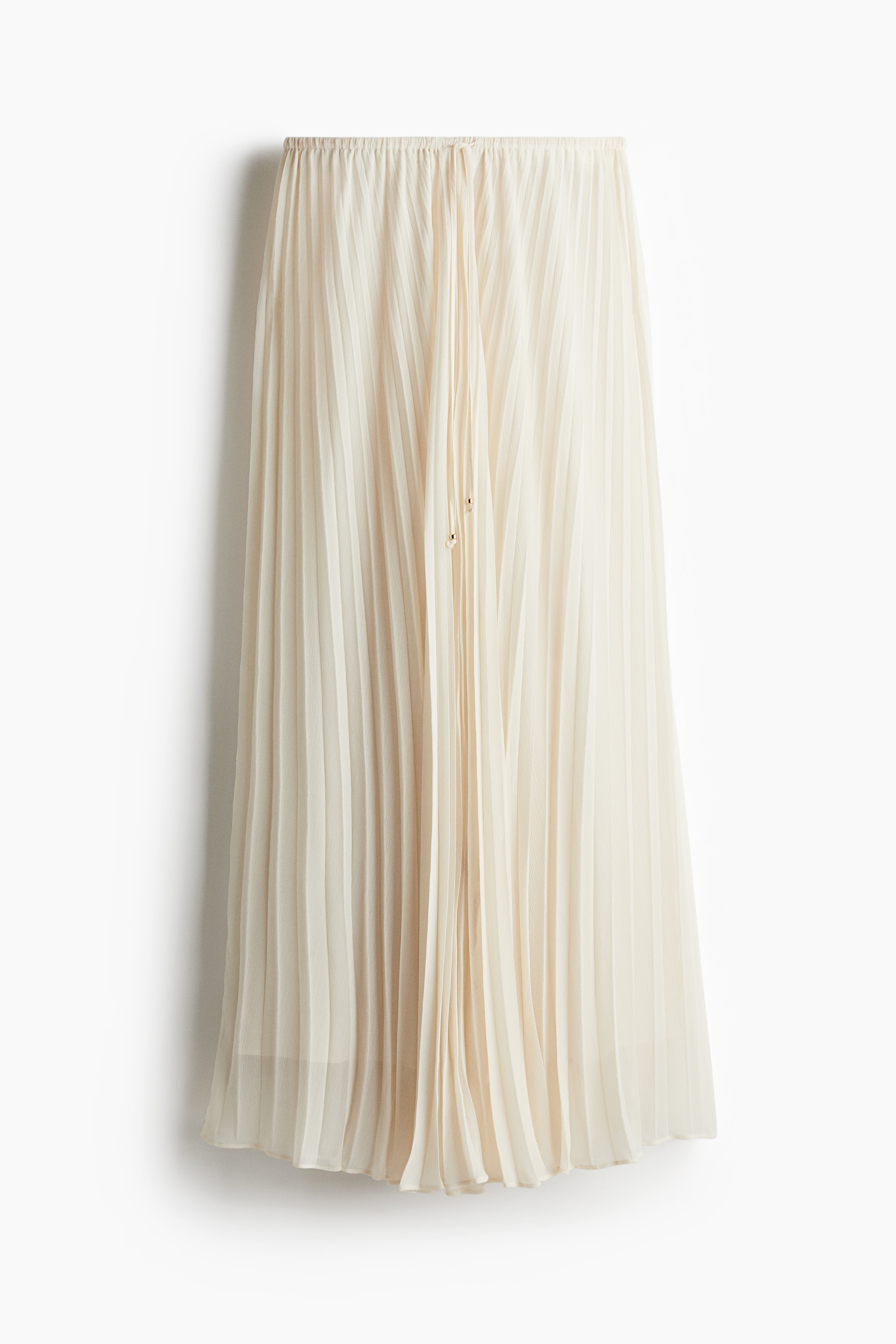 Pleated maxi skirt - 크림/더스티 블루