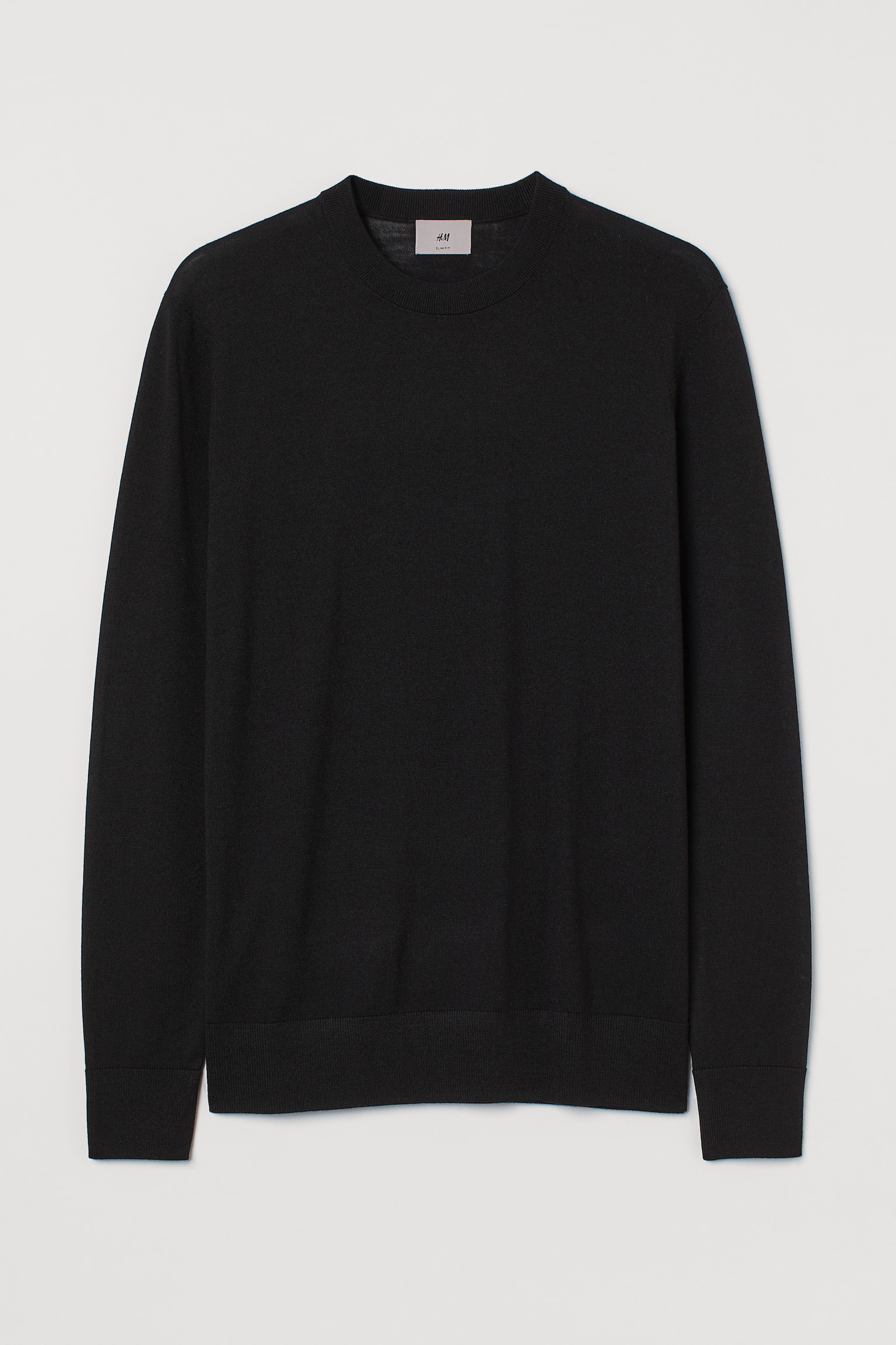 Merino Wool Sweater - Black - 1