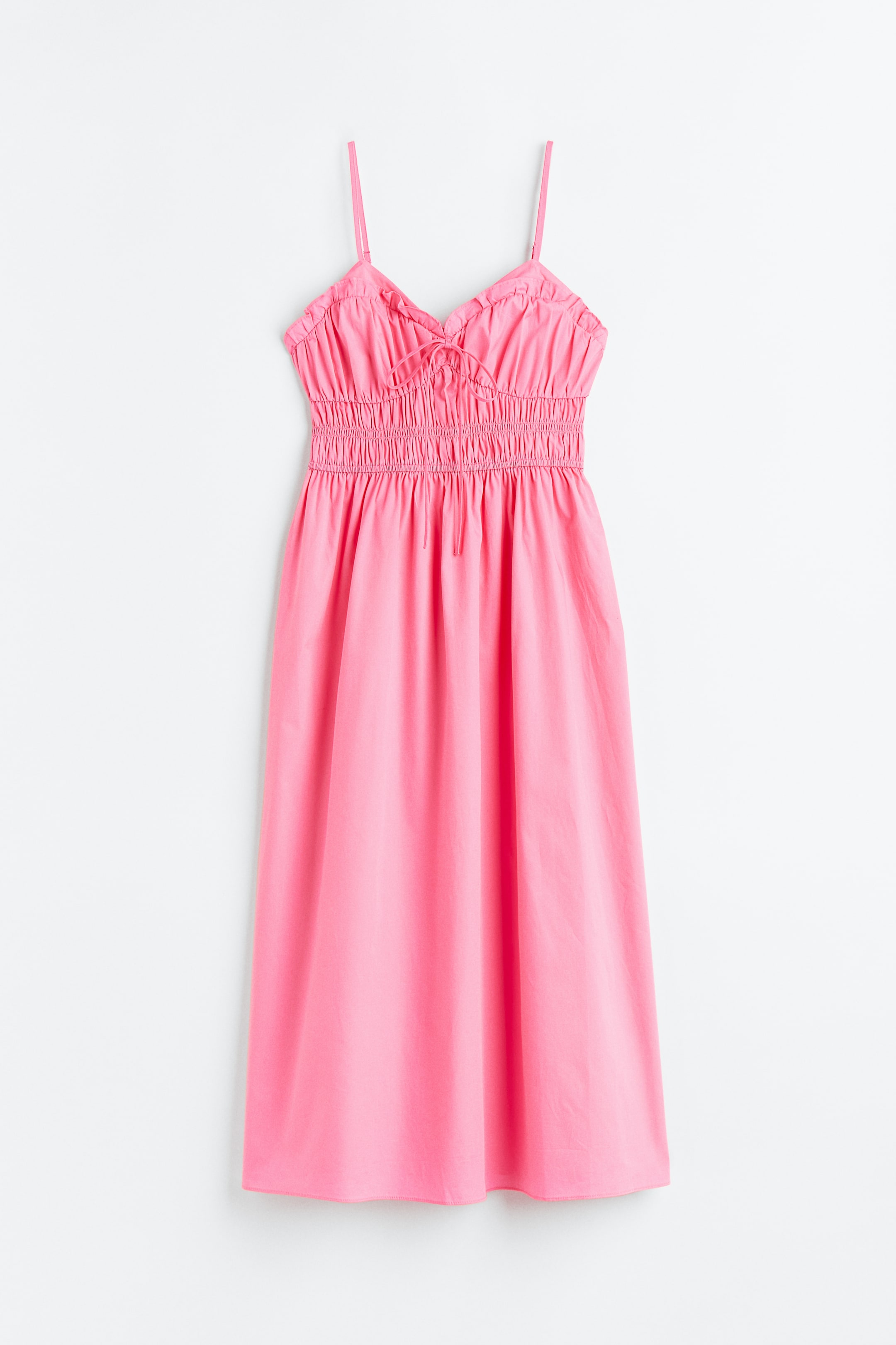 Xem ảnh lớn hơn: Váy cotton xếp nếp - Màu hồng - Ladies | H&M VN 1