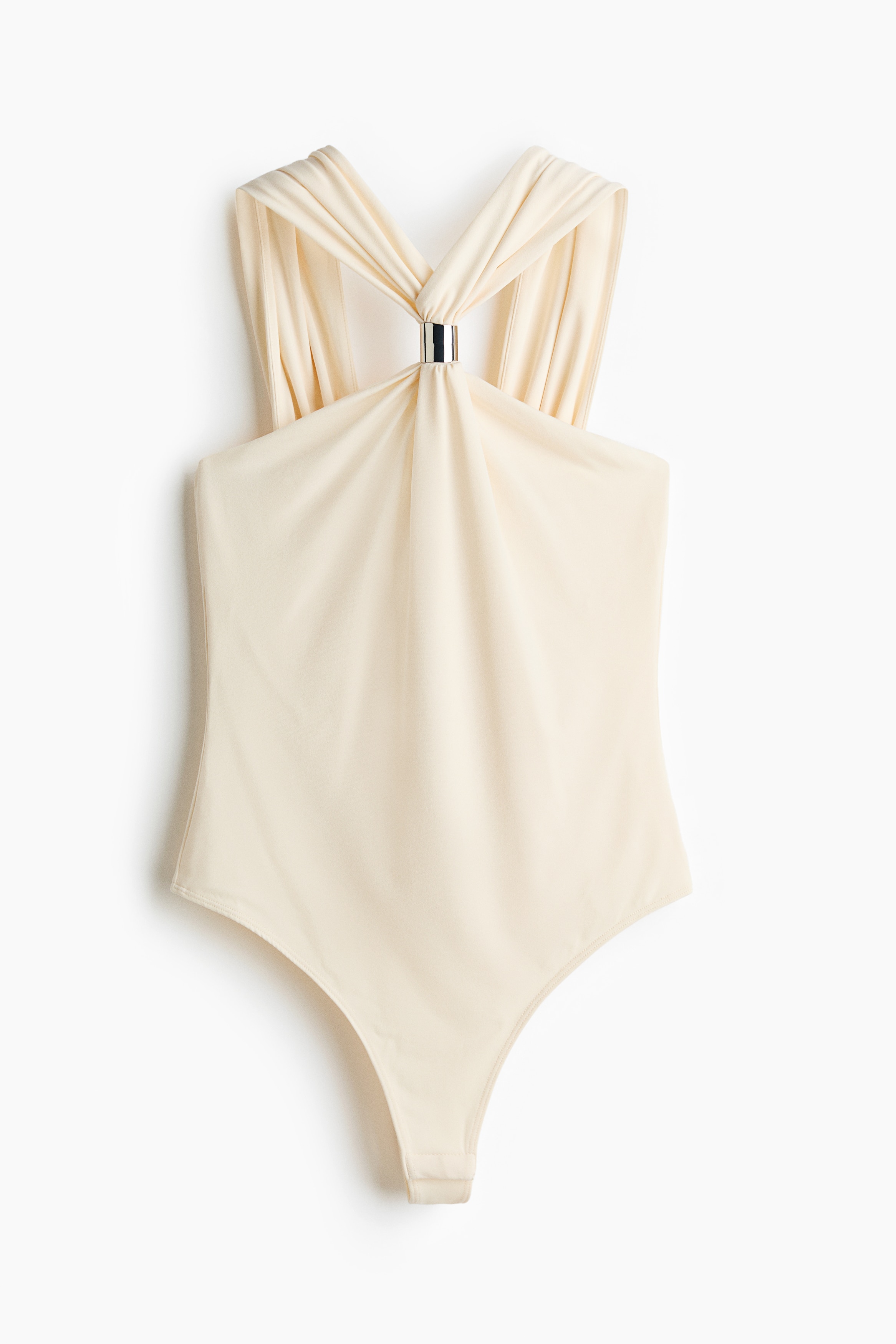 Crêpe Bodysuit - Cream/Black