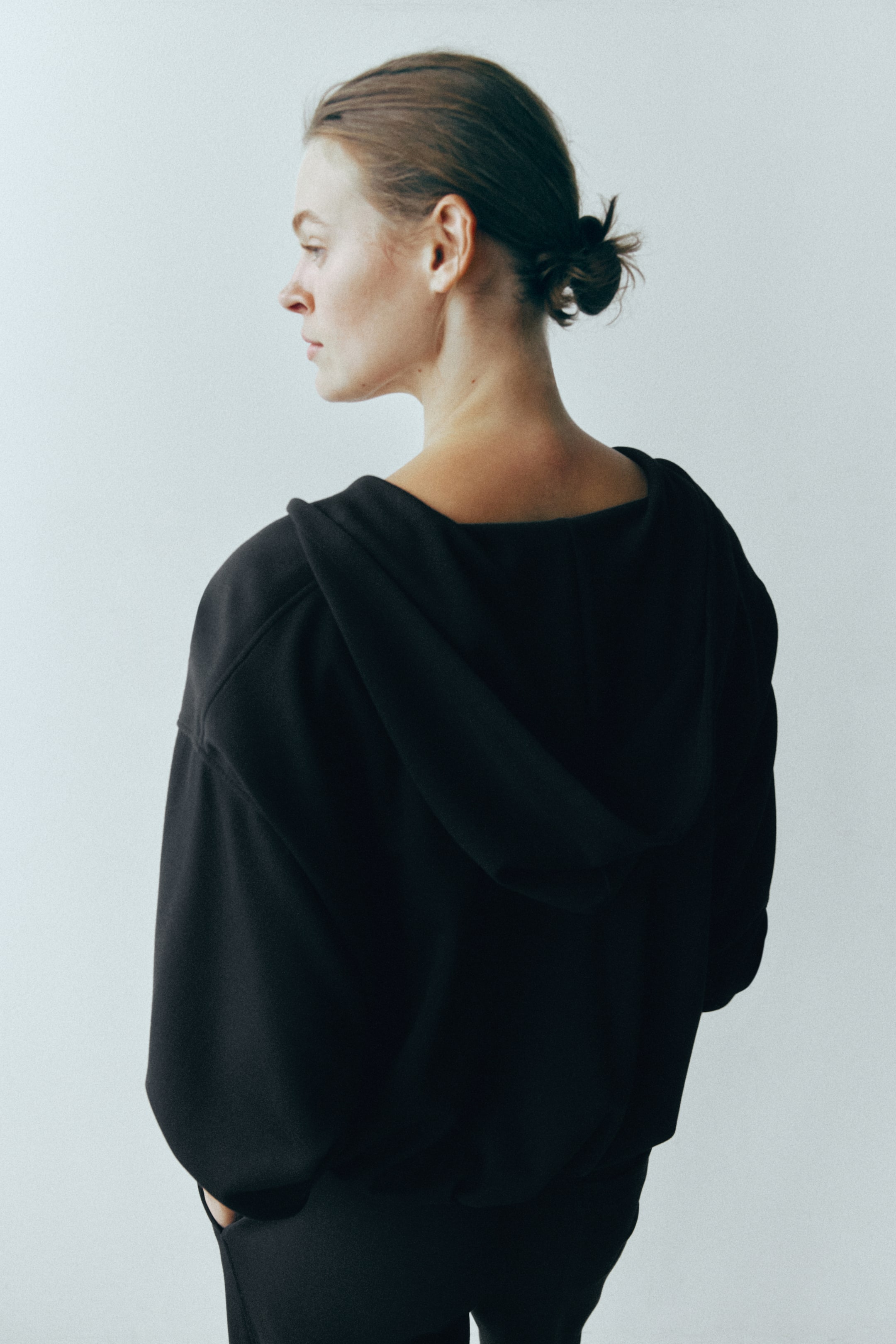 Viscose-Blend Hooded Jacket