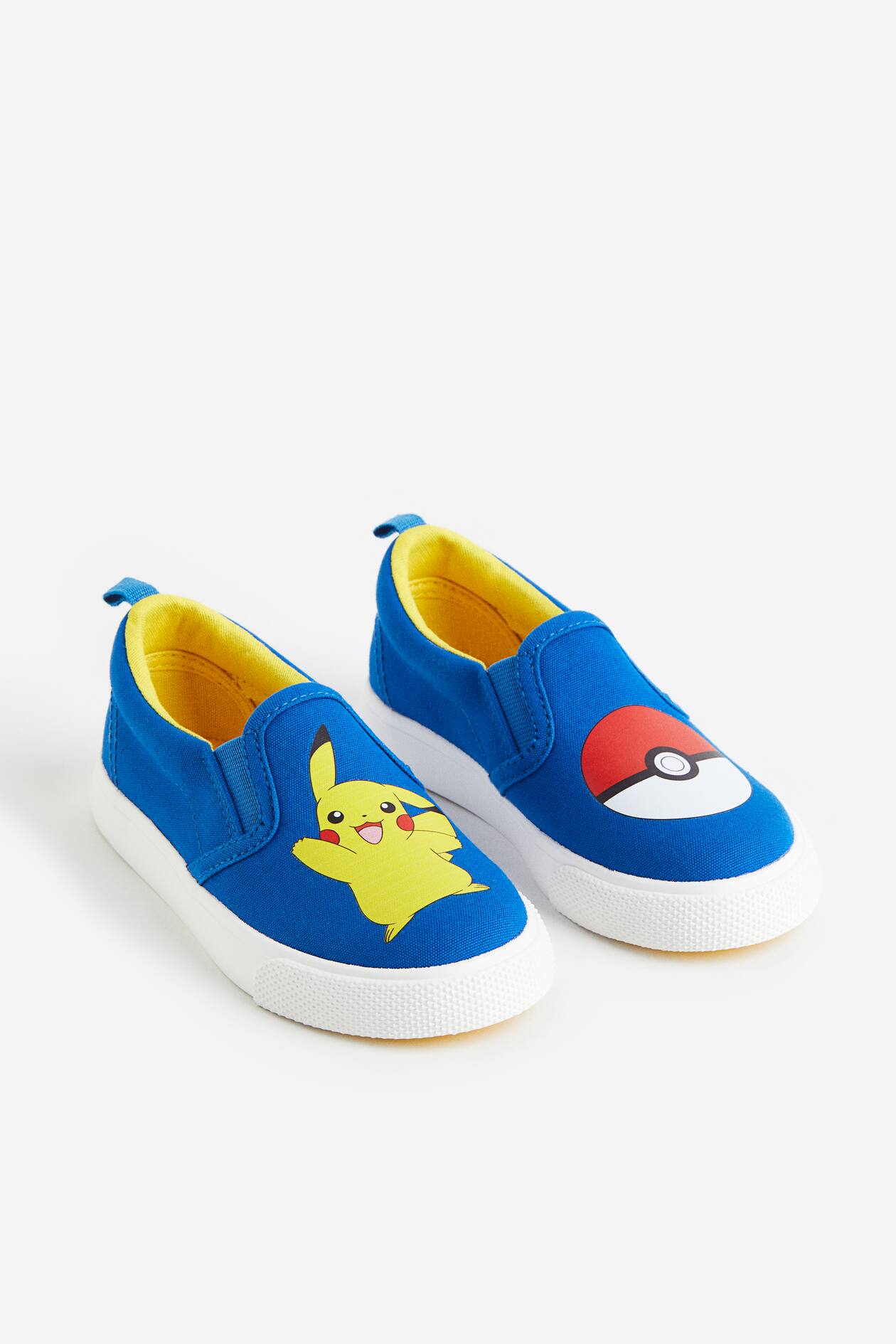 Slip-on trainers Bright blue/Pokémon Kids H&M HK