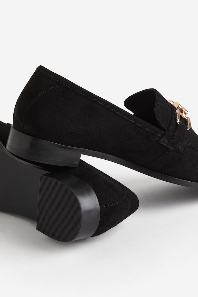Suede loafers - Black - 3