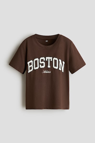 プリント コットンTシャツ