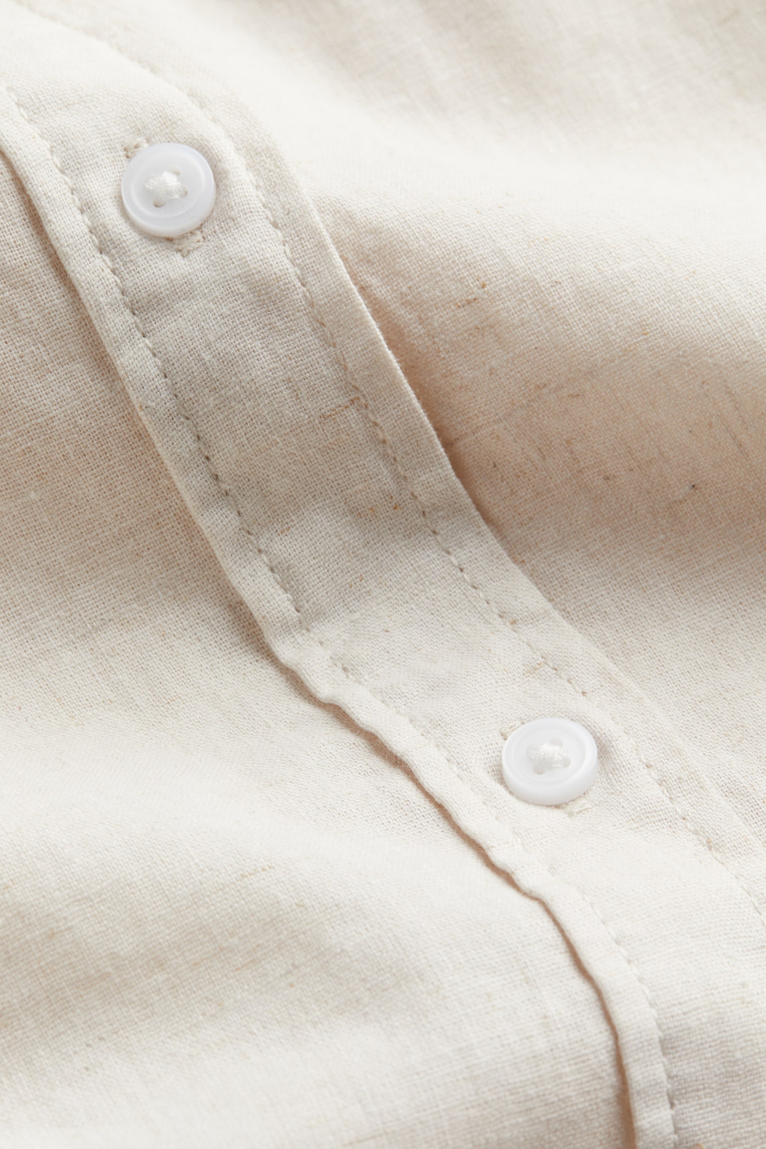 Linen Blend Shirt - Light beige/Yellow/Stripe/White/Light blue/Khaki green/Blue/Bright blue/Black/Blue/White stripe - 5