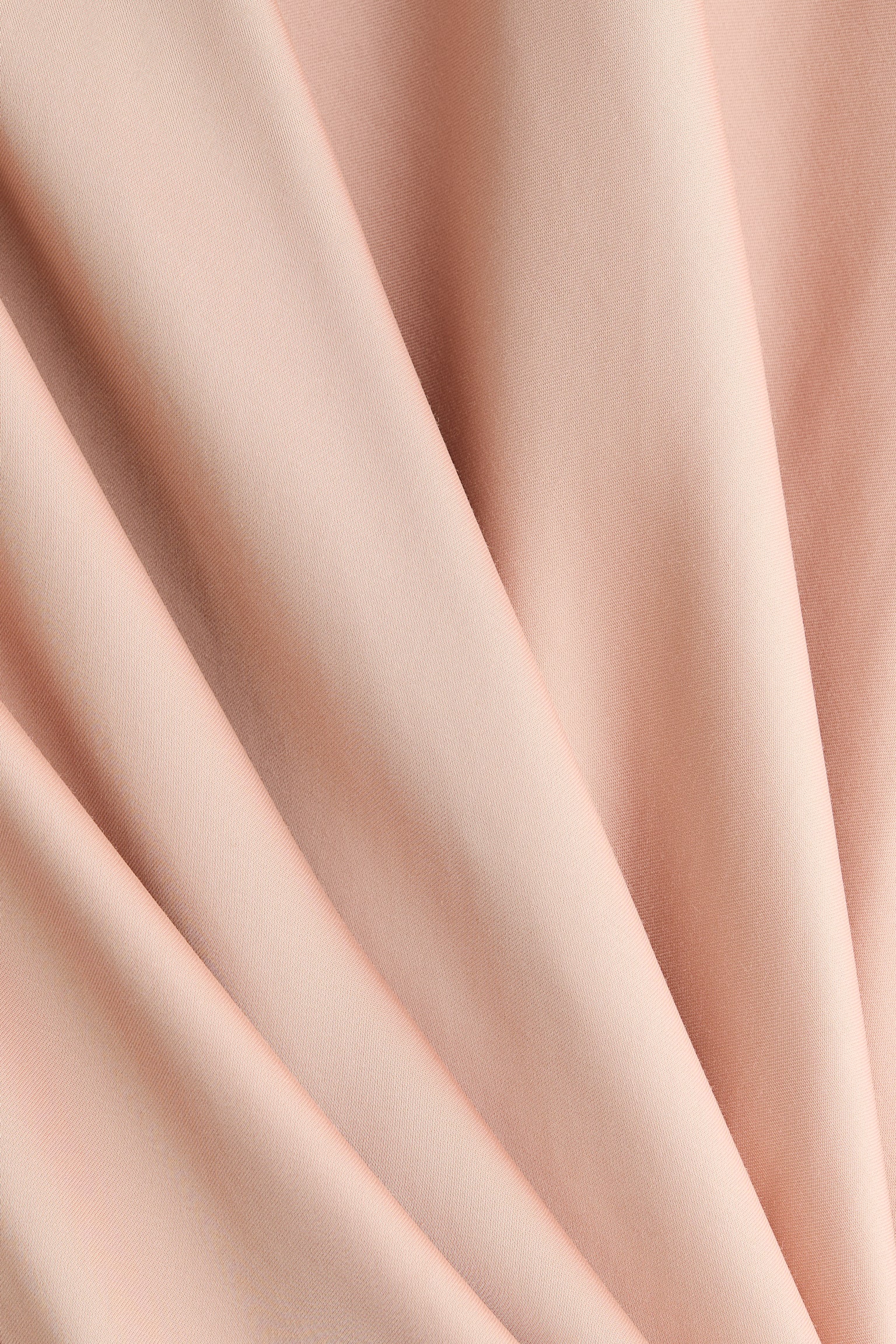 V-neck satin dress - Beige/Grey - 4