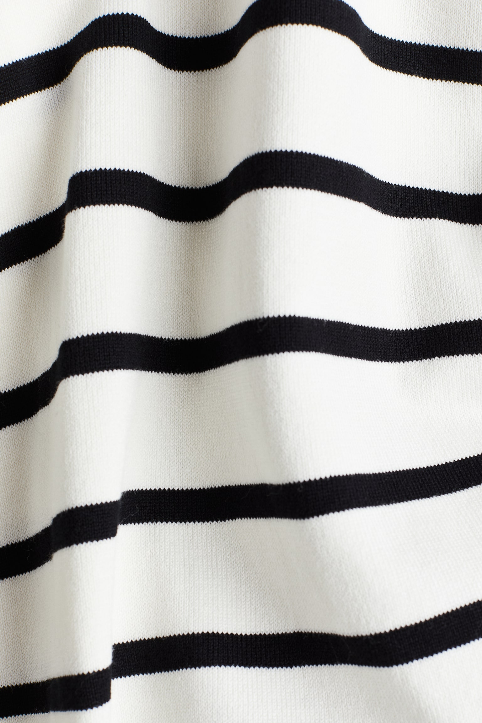 Polo-neck jumper - White/Striped/Navy blue/Grey marl/White/Black - 4