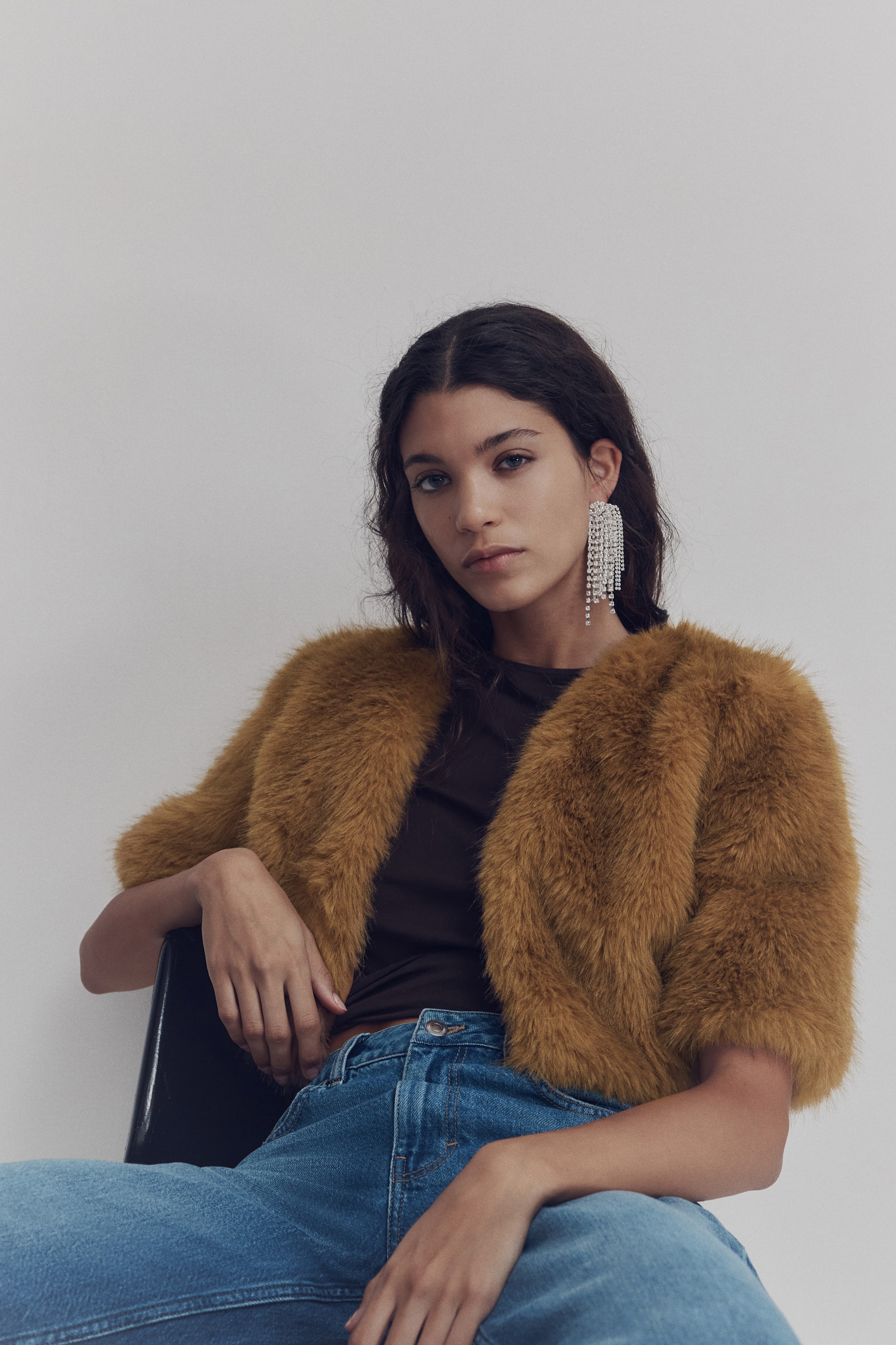 Zobraziť väčší obrázok: Cropped jacket - Tmavobéžová - ŽENY | H&M SK 3