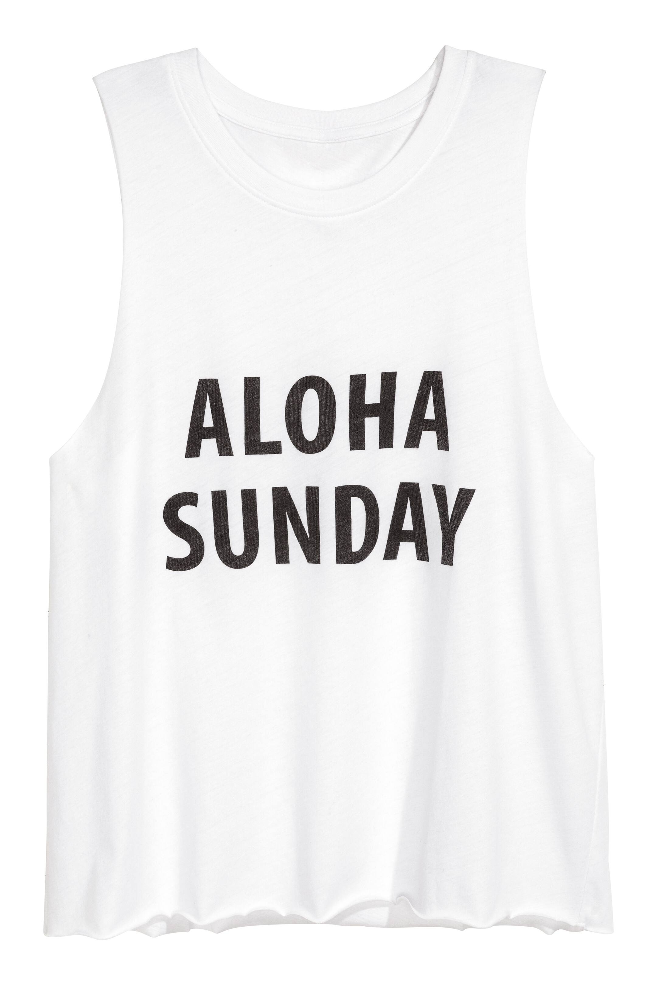 View larger image: Pyjamas with top and shorts - White - Ladies | H&M GB 1