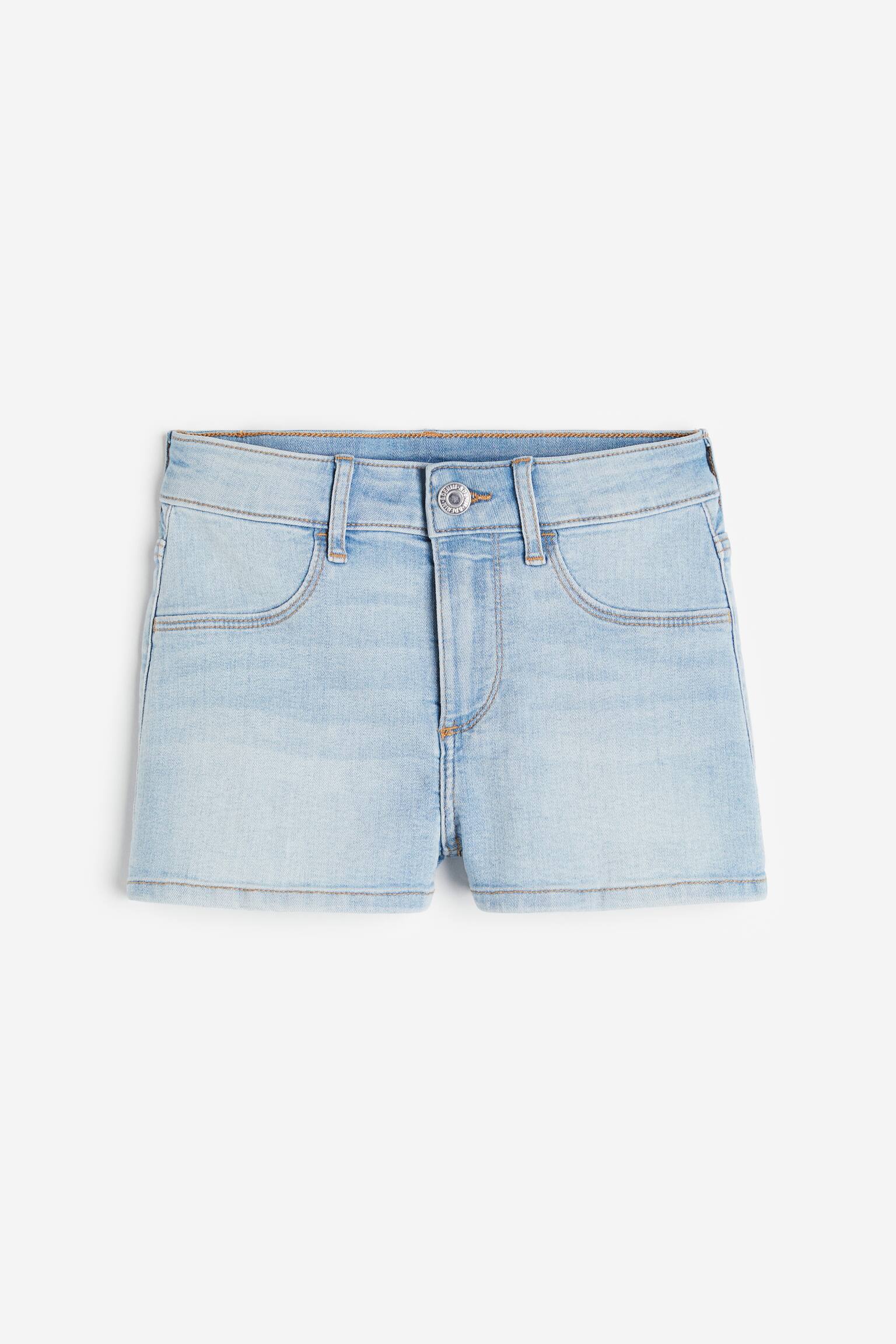 Quần short denim - Màu xanh denim nhạt - 1